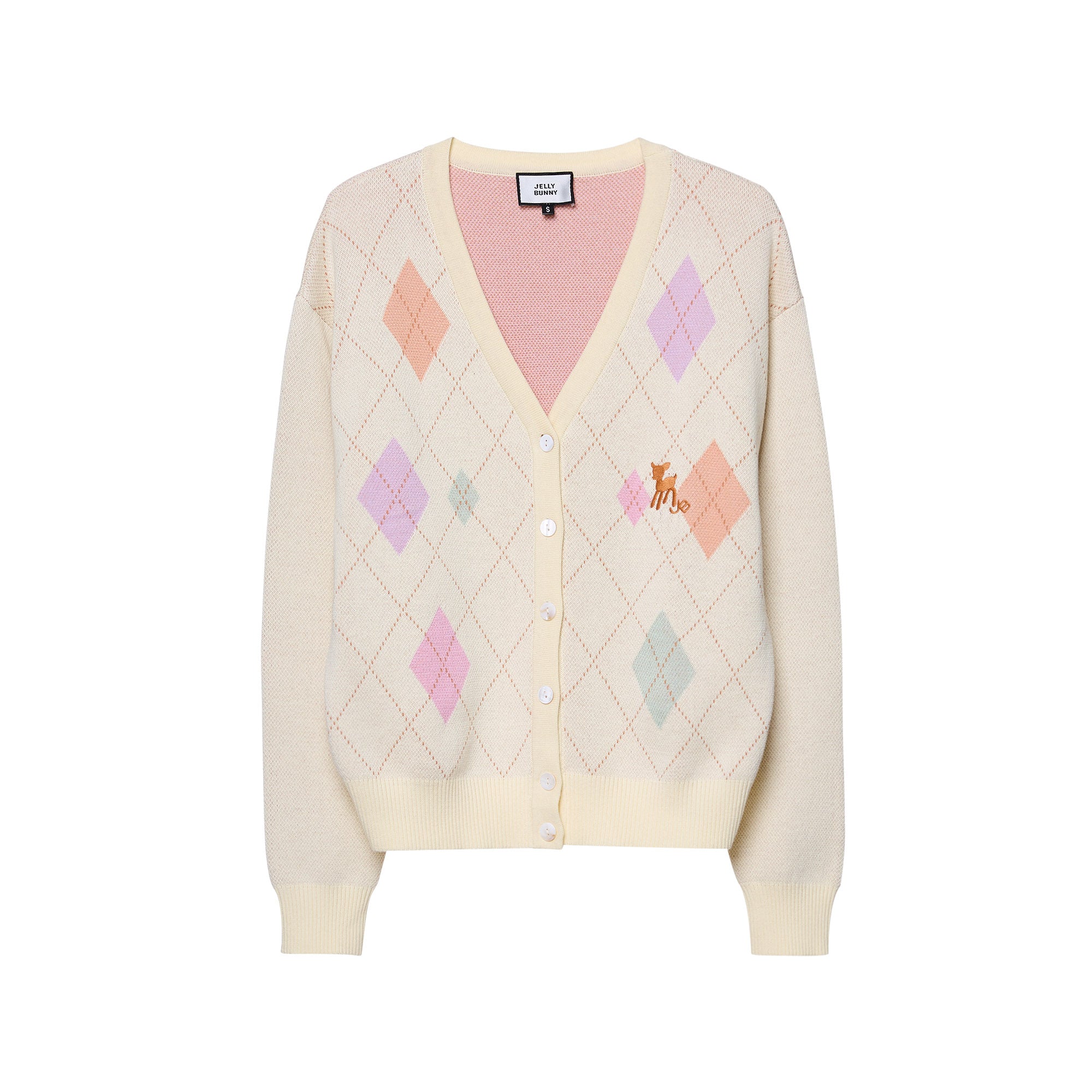 Little Dears Long Sleeve Cardigan Cream