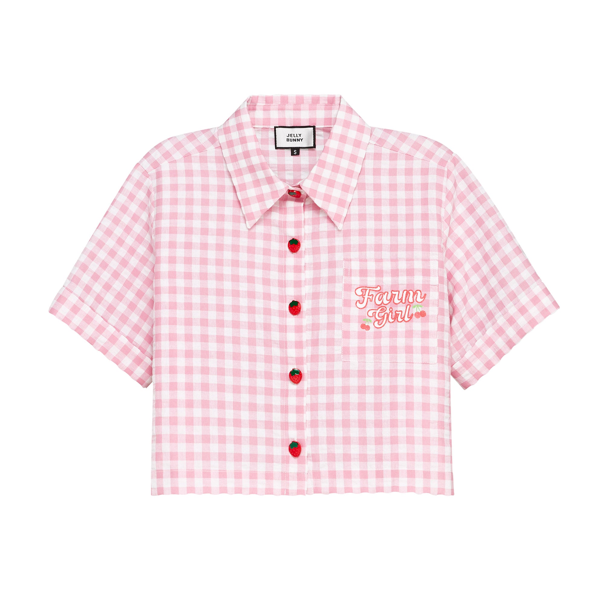 【HI FI FNK】East Cropped Square Check Shirt Shirts - HIFIFNK