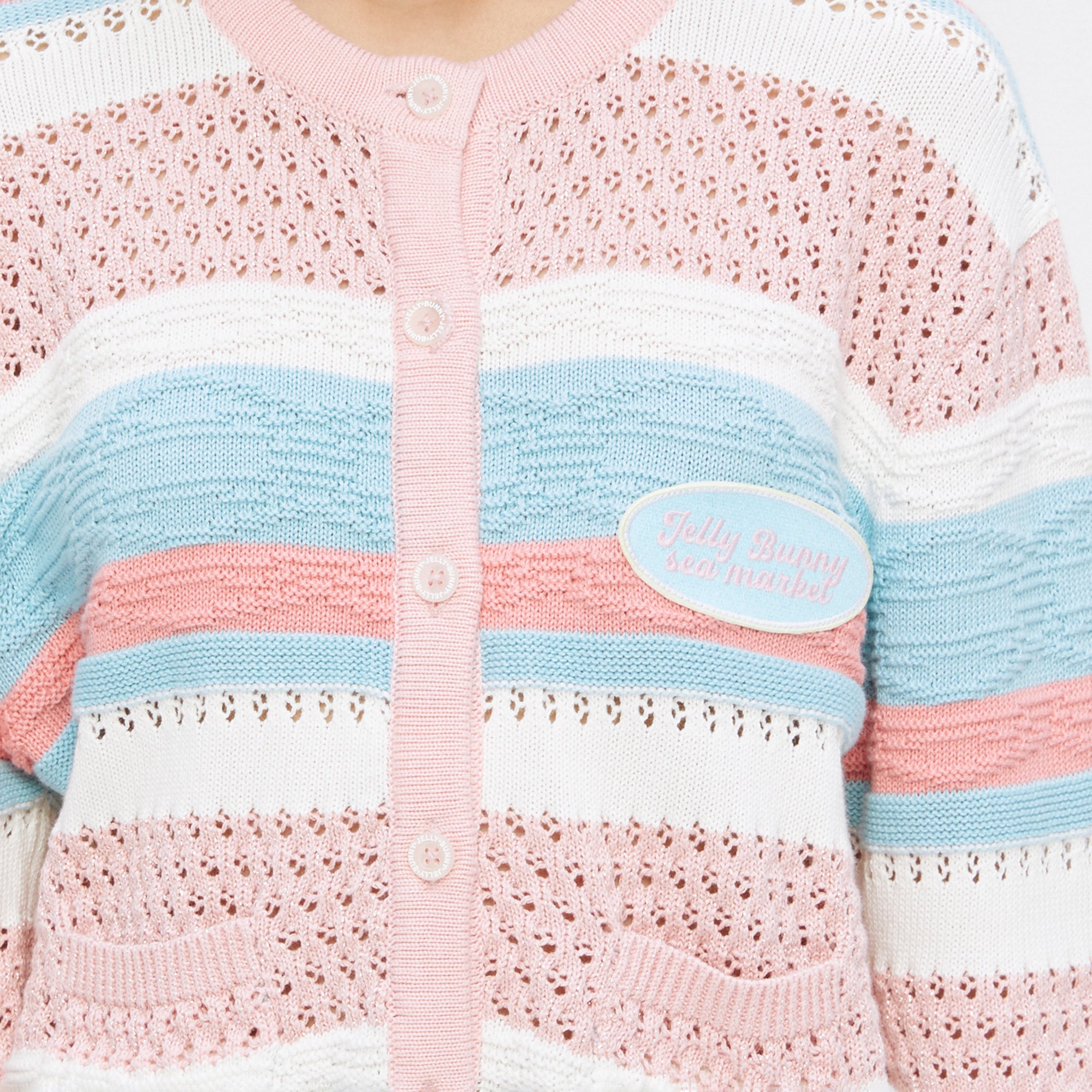 Stripe Long Sleeve Cardigan