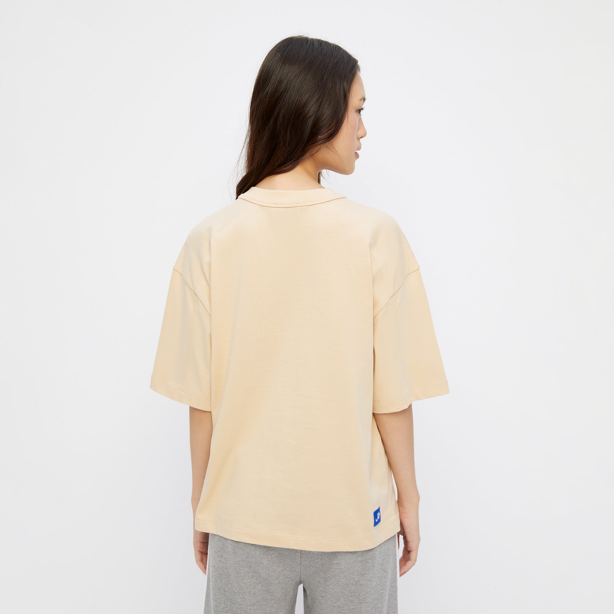 Mini Logo Short Sleeve T-Shirt Beige