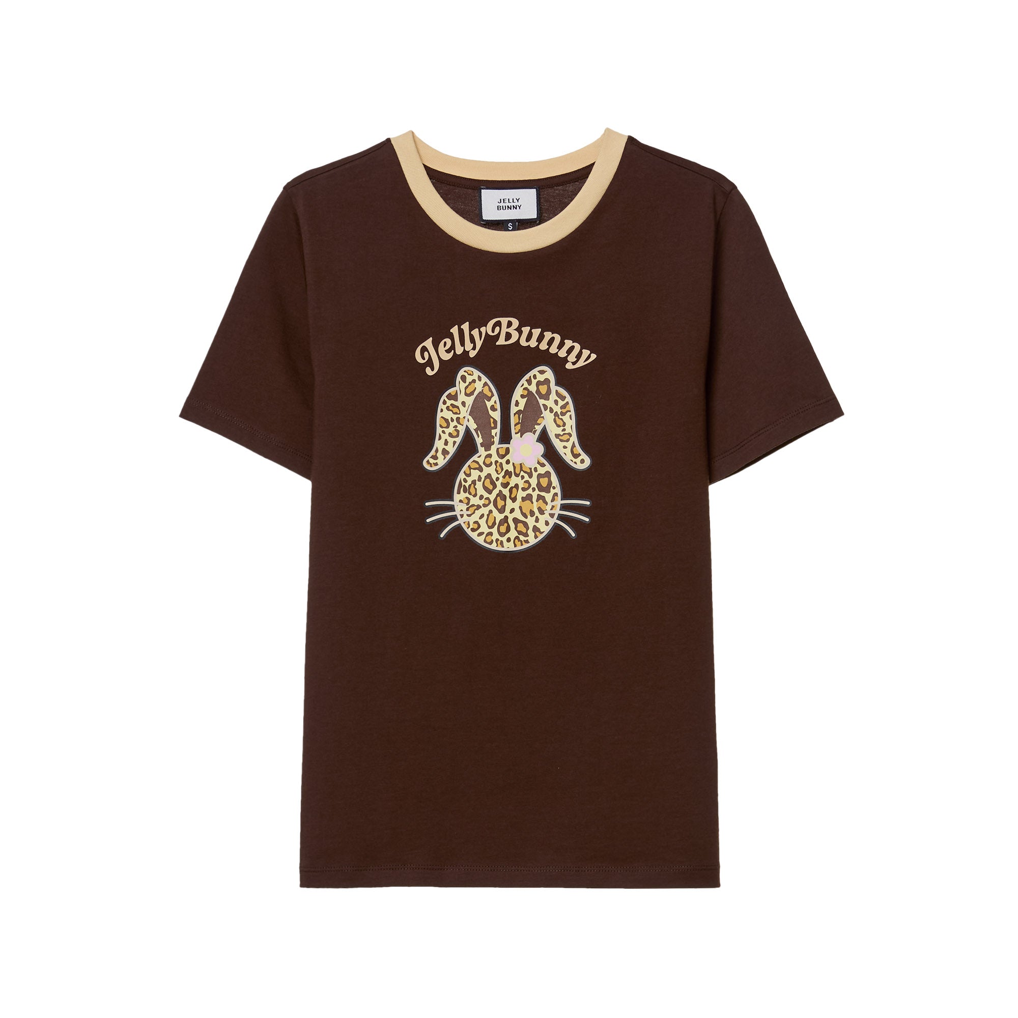 เสื้อยืดพิมพ์ลาย Leopard Jerme Brown