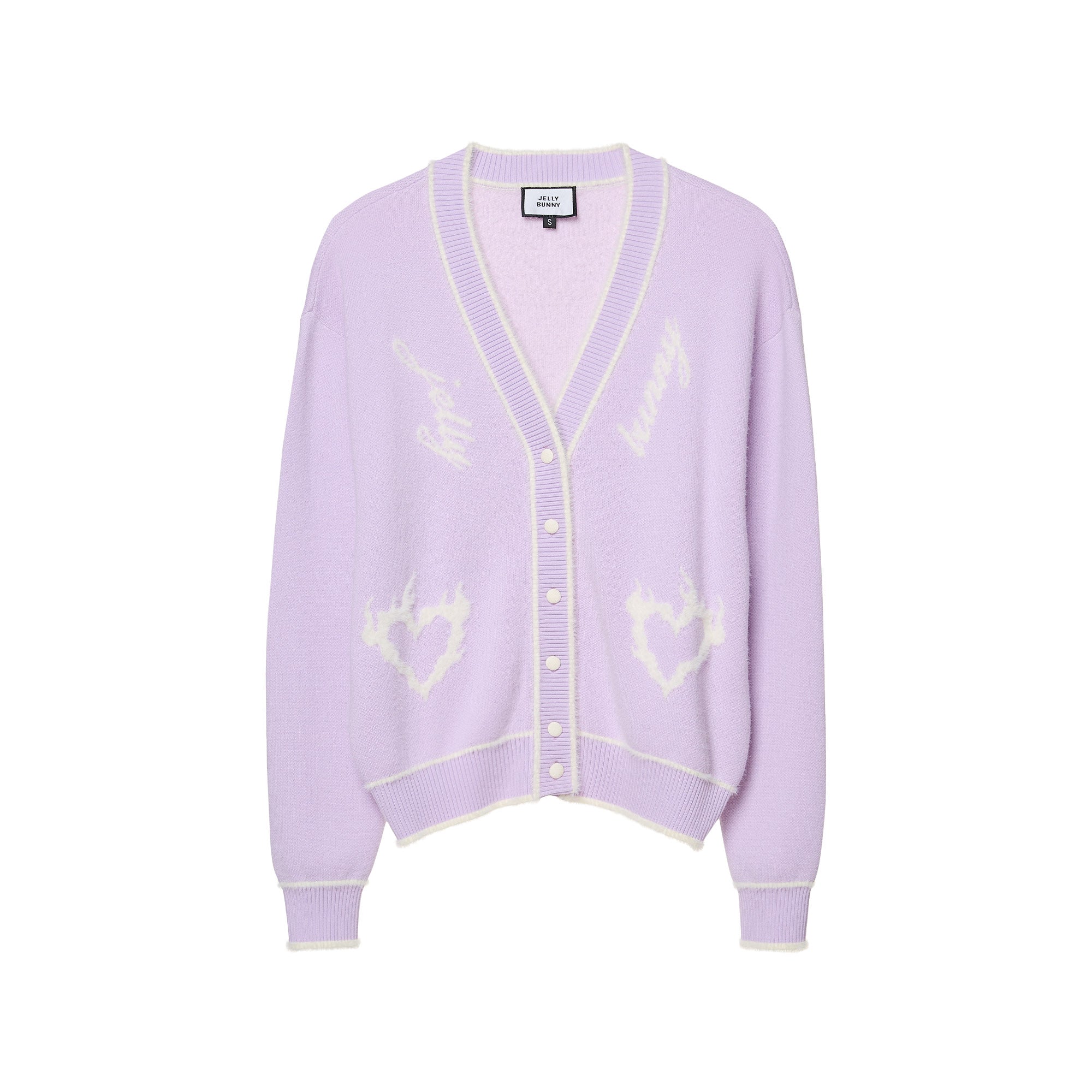 เสื้อคาร์ดิแกนปักลาย Purple