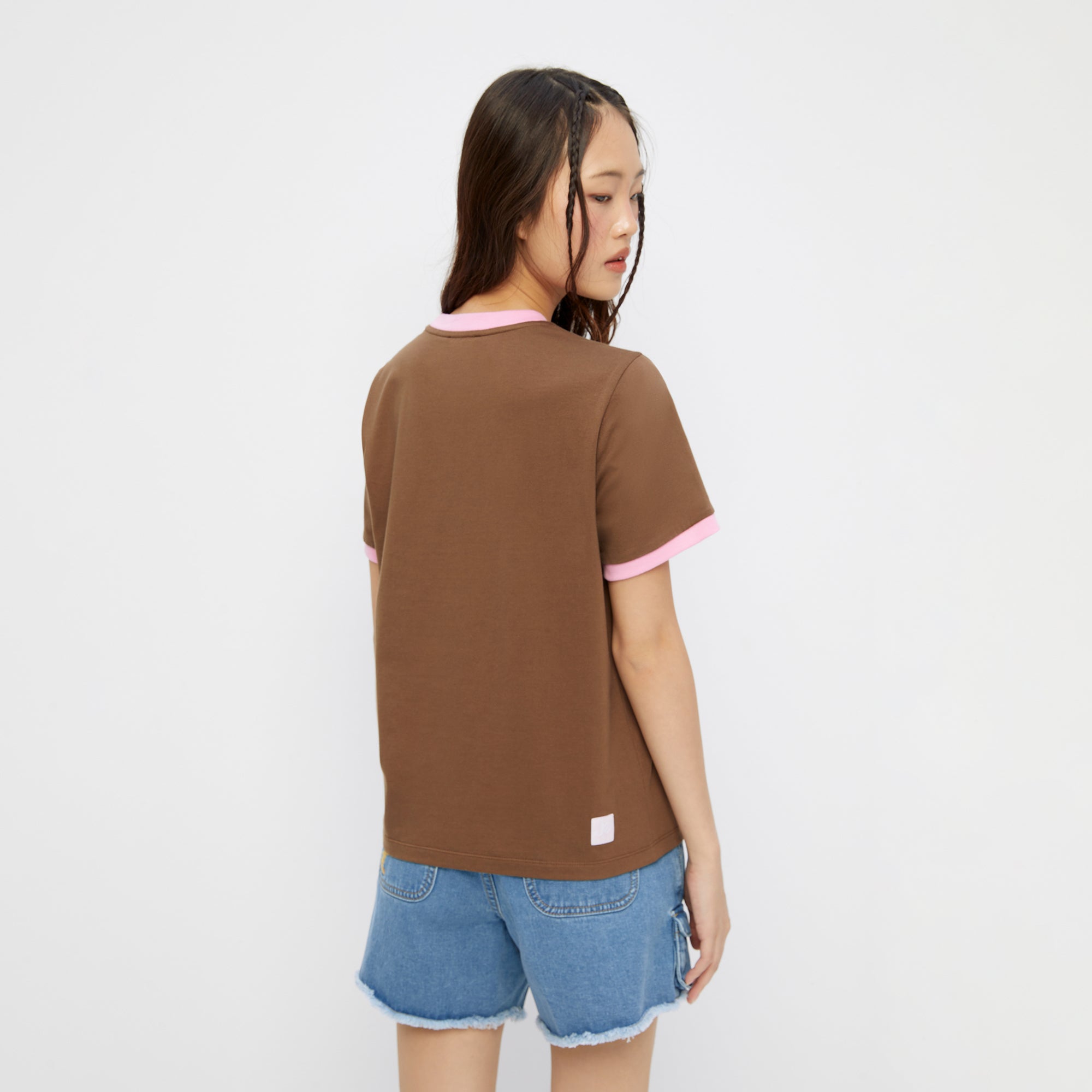 เสื้อยืดพิมพ์ลายกระต่าย Triple Leopard Jerme Brown