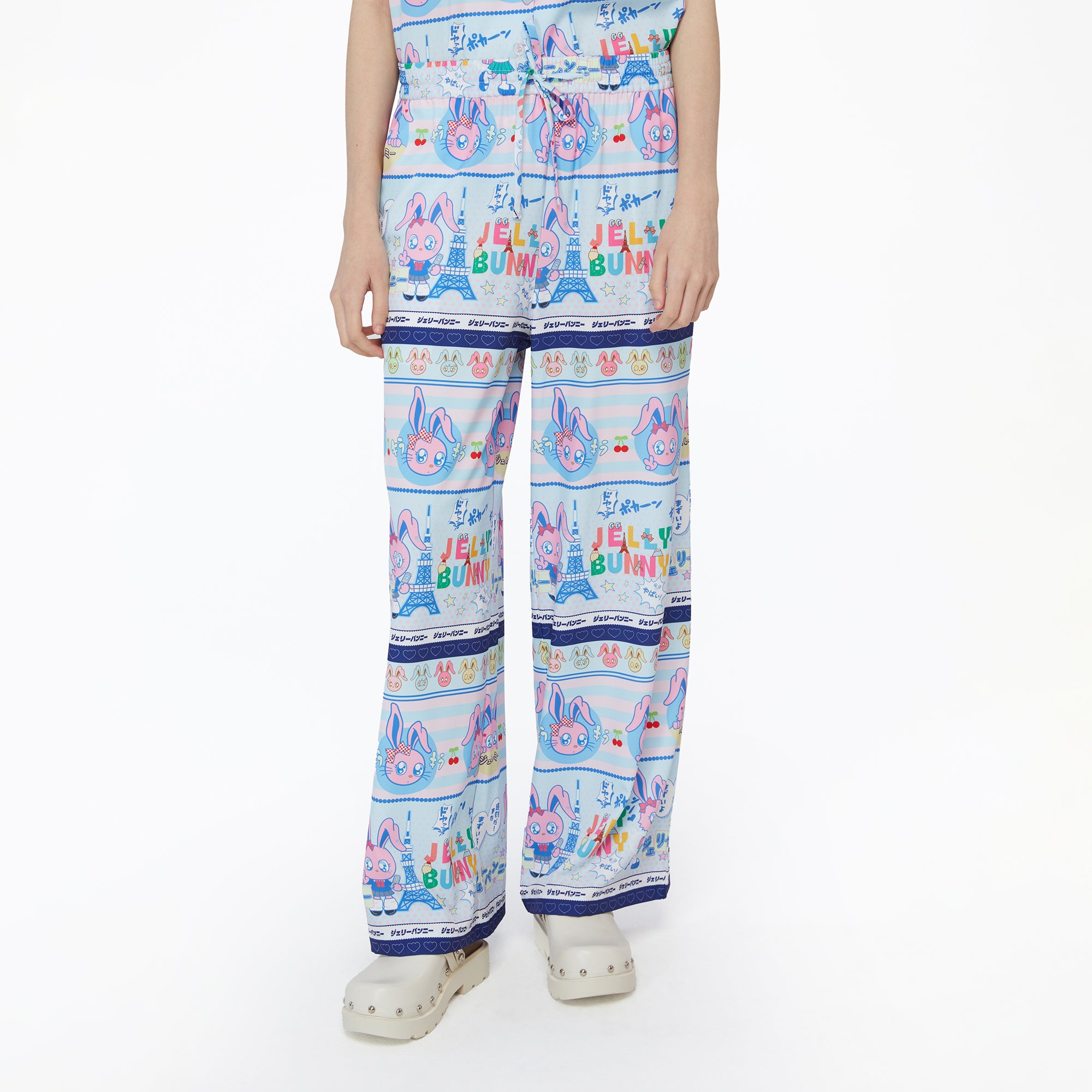 กางเกงขายาวพิมพ์ลายกระต่าย Jerme Multi Color