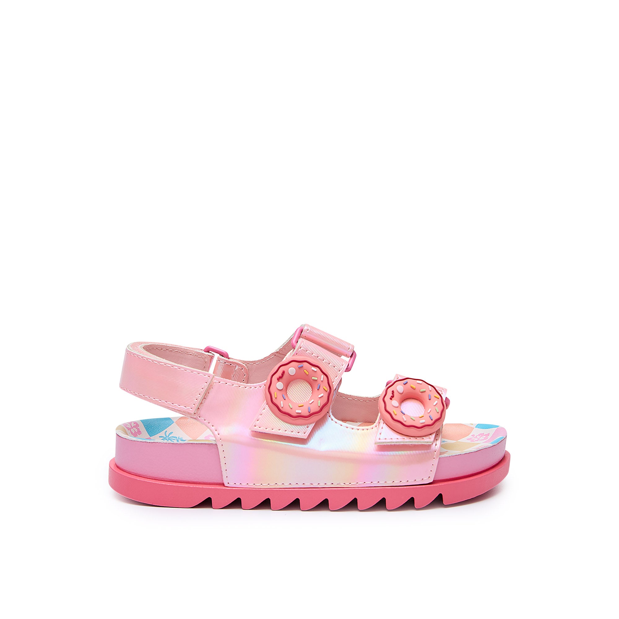 รองเท้าแตะแพลตฟอร์มสำหรับเด็กผู้หญิง Mini Sport Robin Pink
