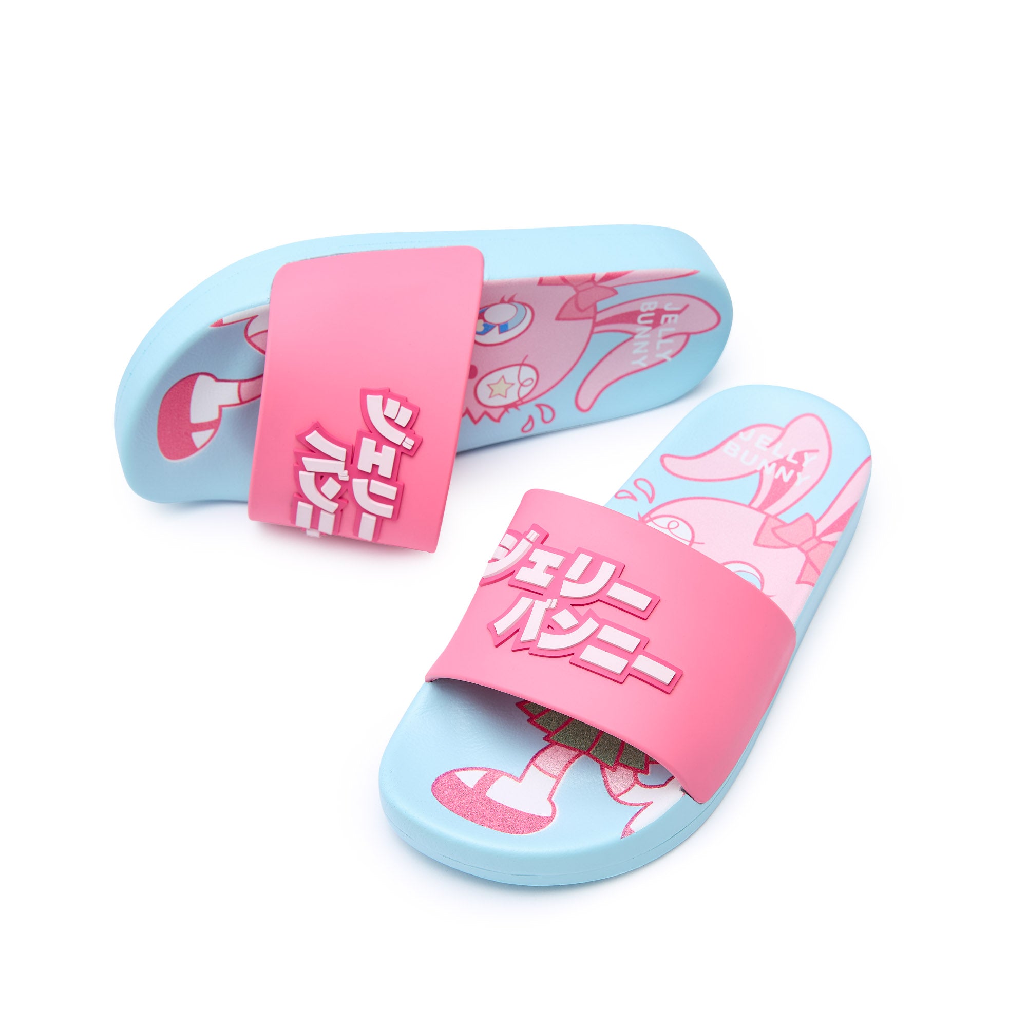 Mini Slide Luca Sandals For Mini Girl Blue