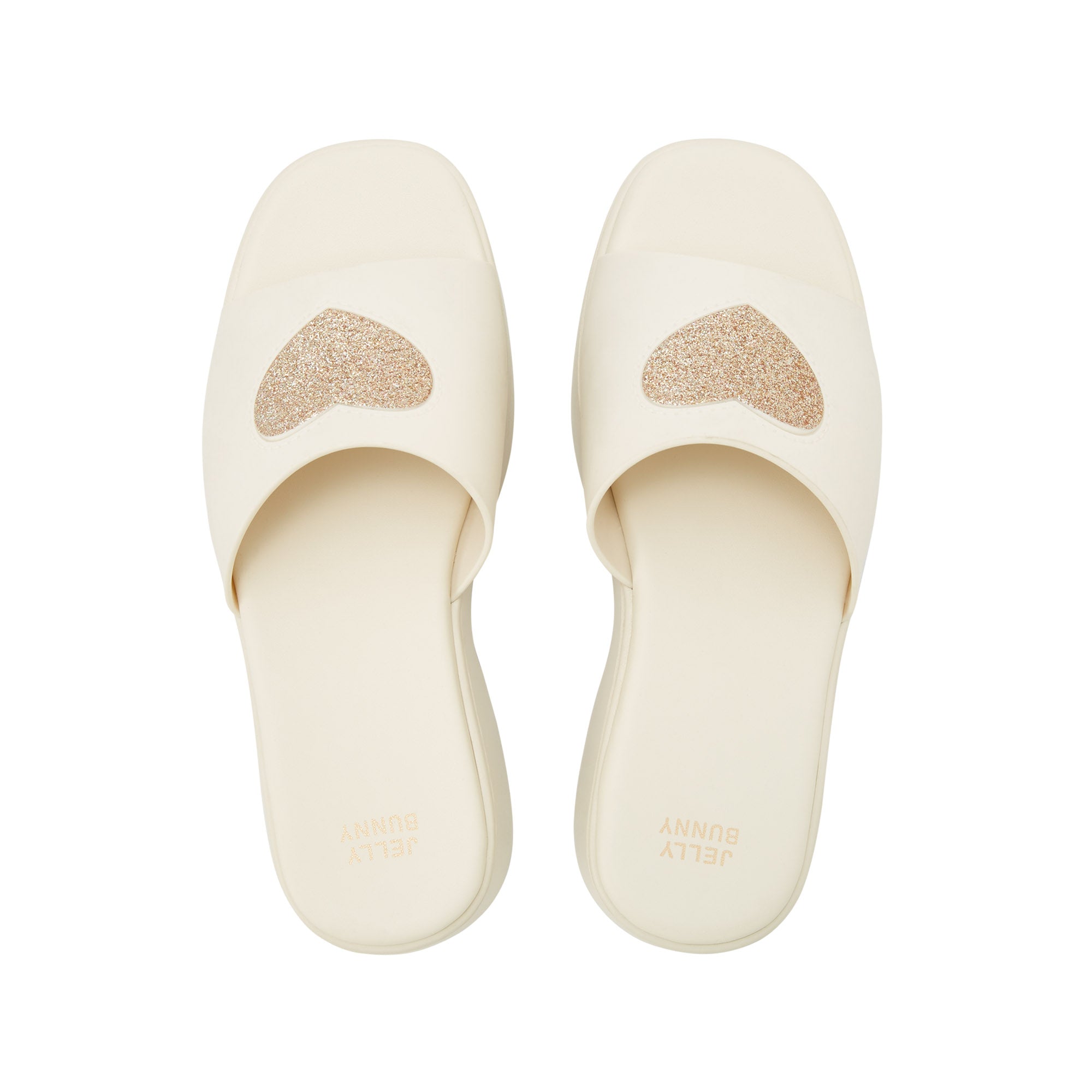 รองเท้าแตะส้นตึก Dila Off-White