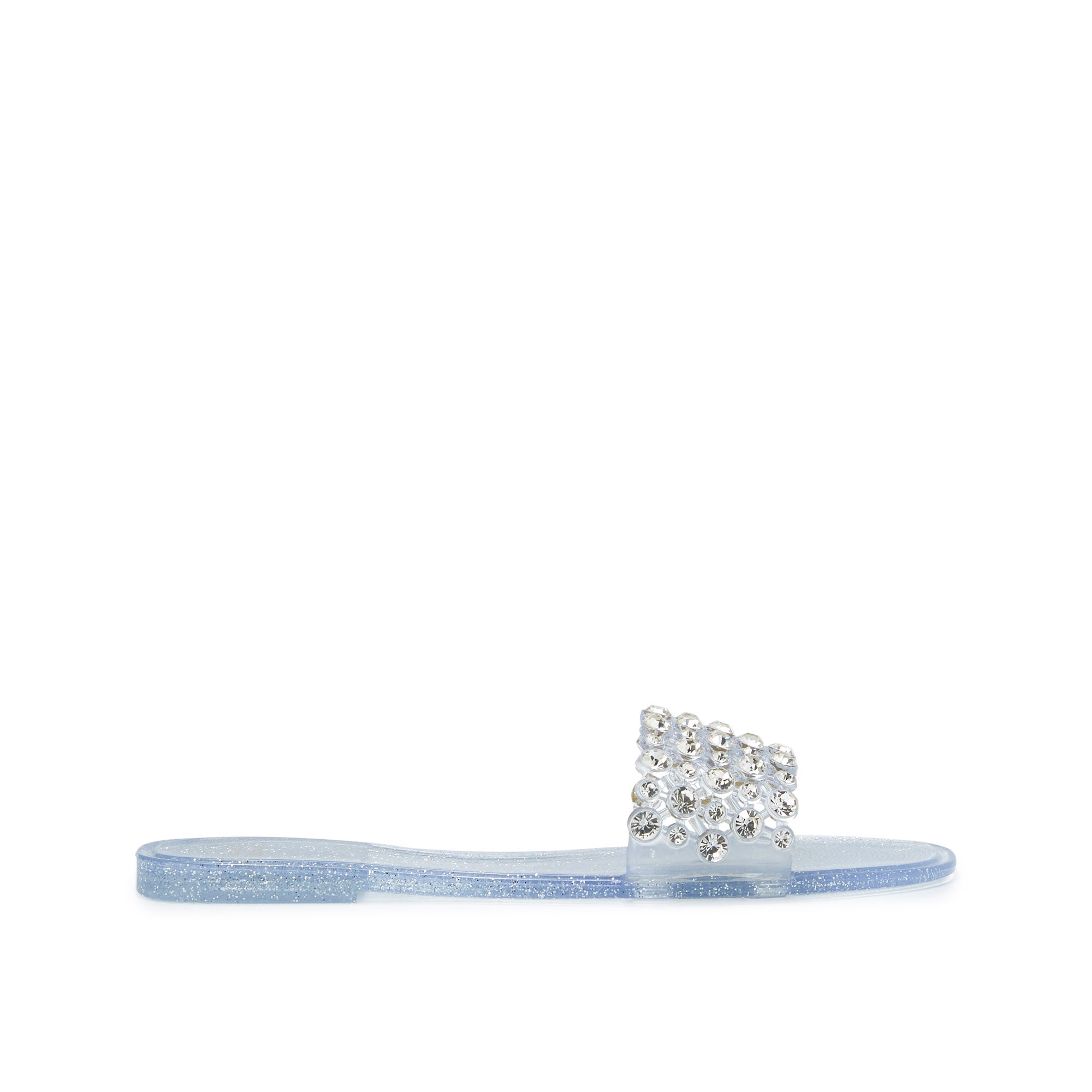 Naama Flat Sandals Silver