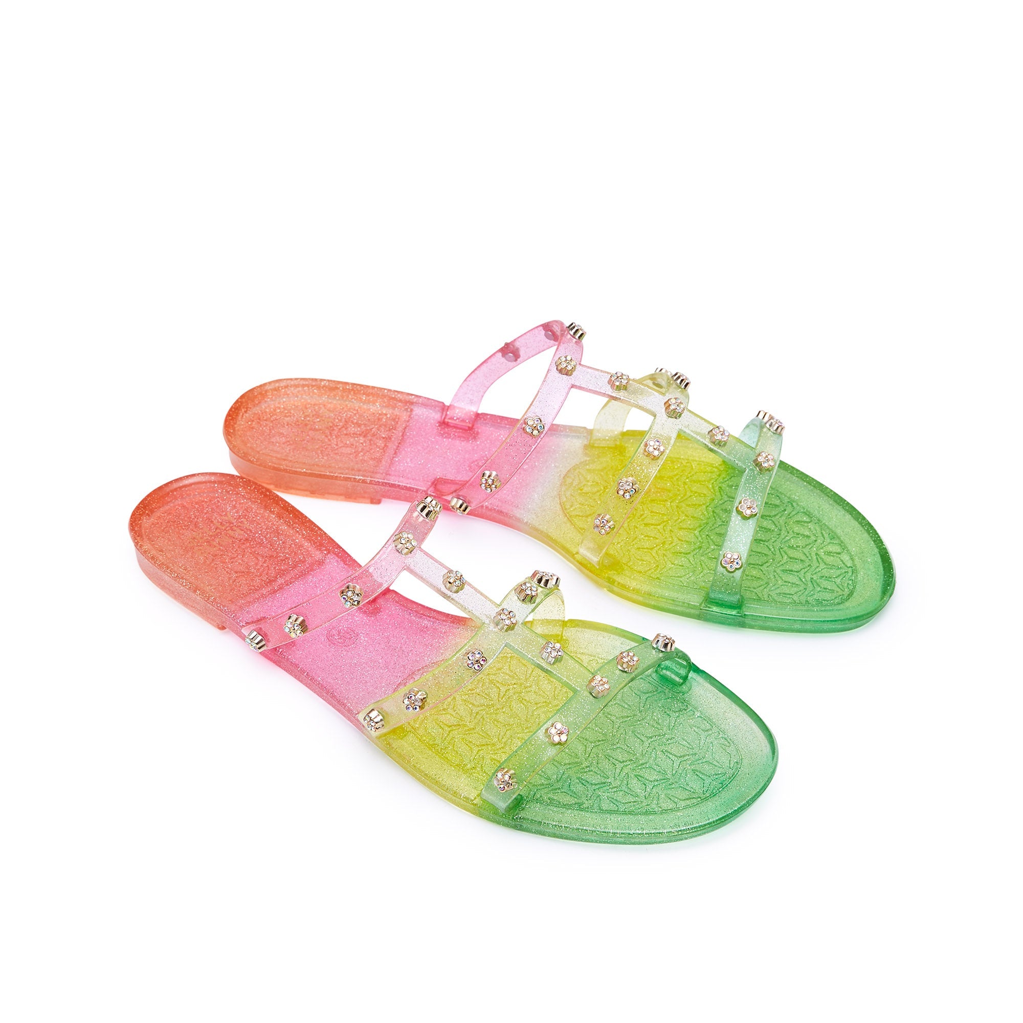 Tres Magda Flat Sandals Multi Color