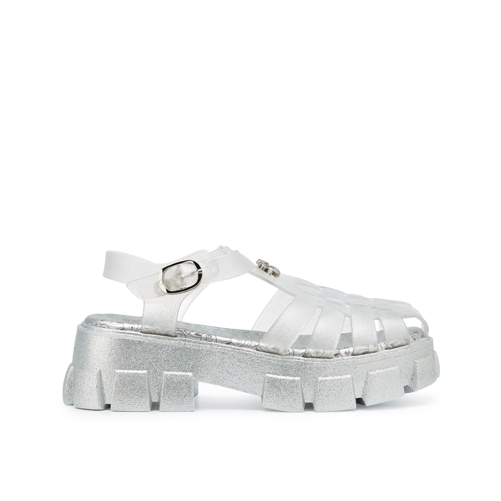 รองเท้าแพลตฟอร์ม Teena Anna Silver