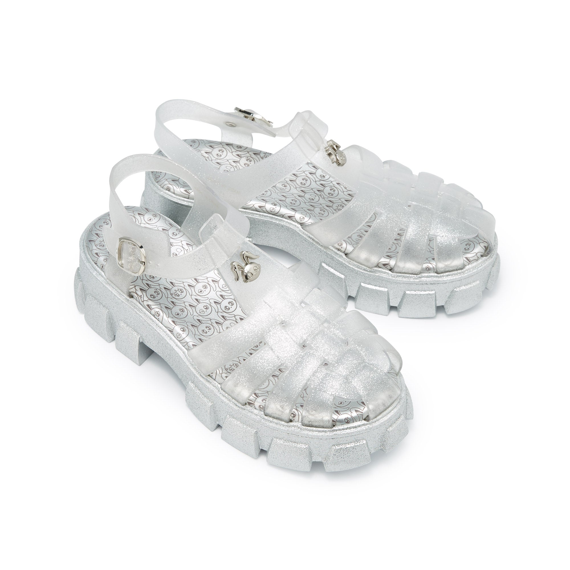 รองเท้าแพลตฟอร์ม Teena Anna Silver