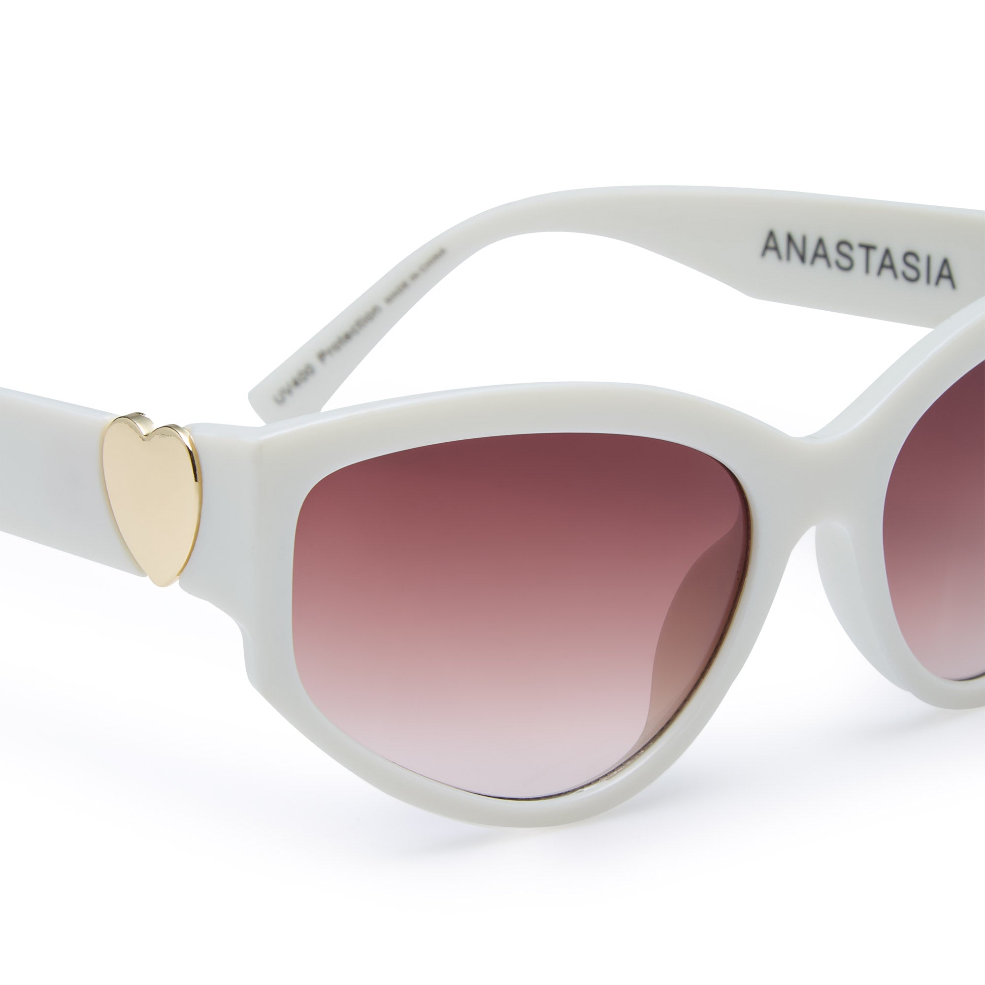 Anastasia Sunglasses White