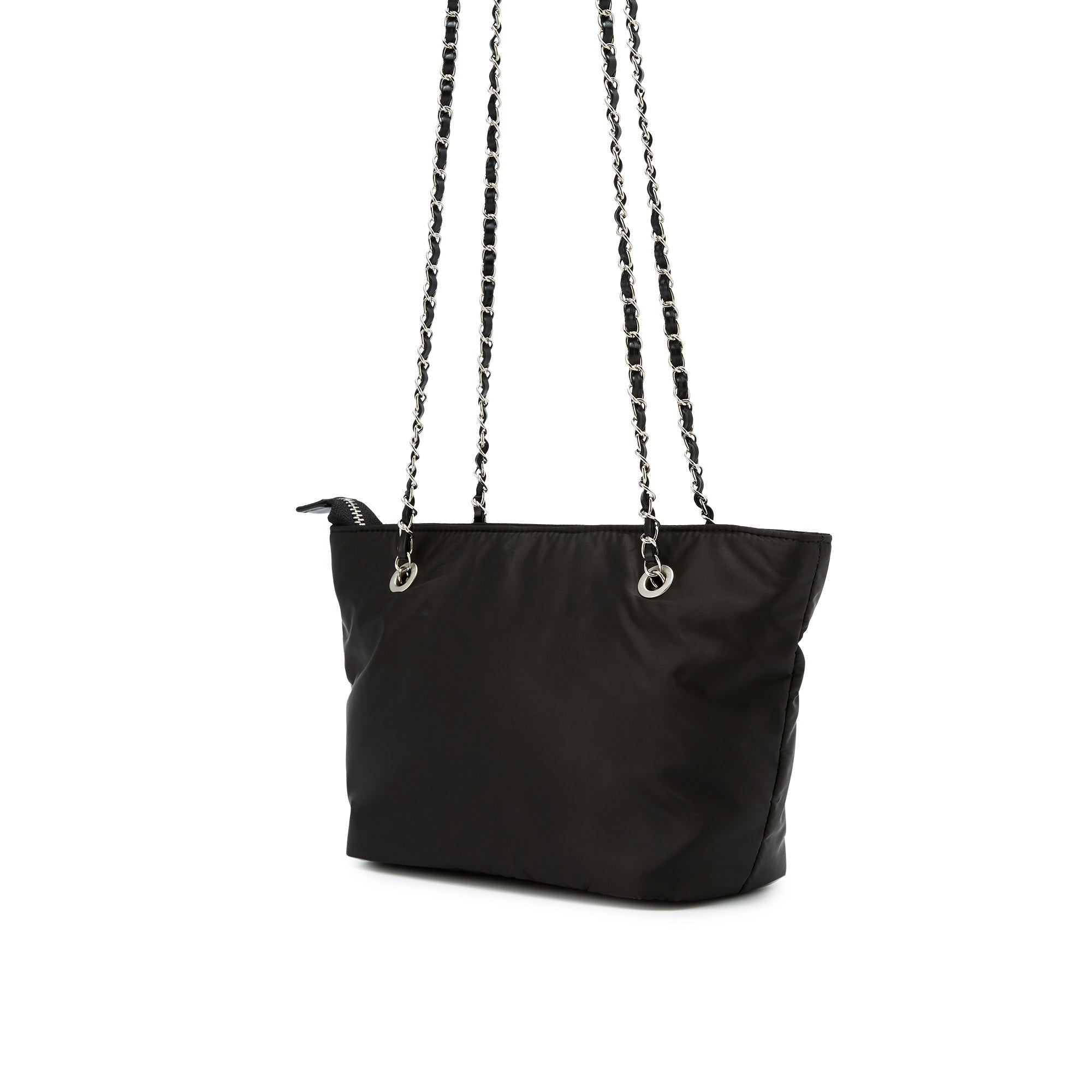 Nylon Shoulder Bag Black