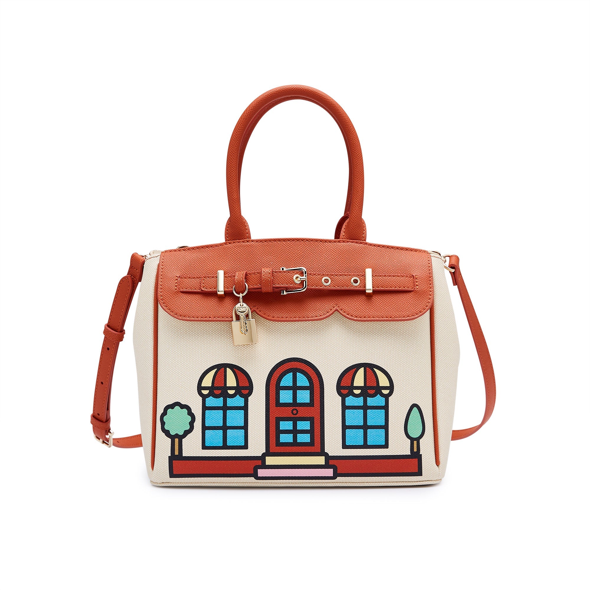 La Casa Top Handle Bag Brown