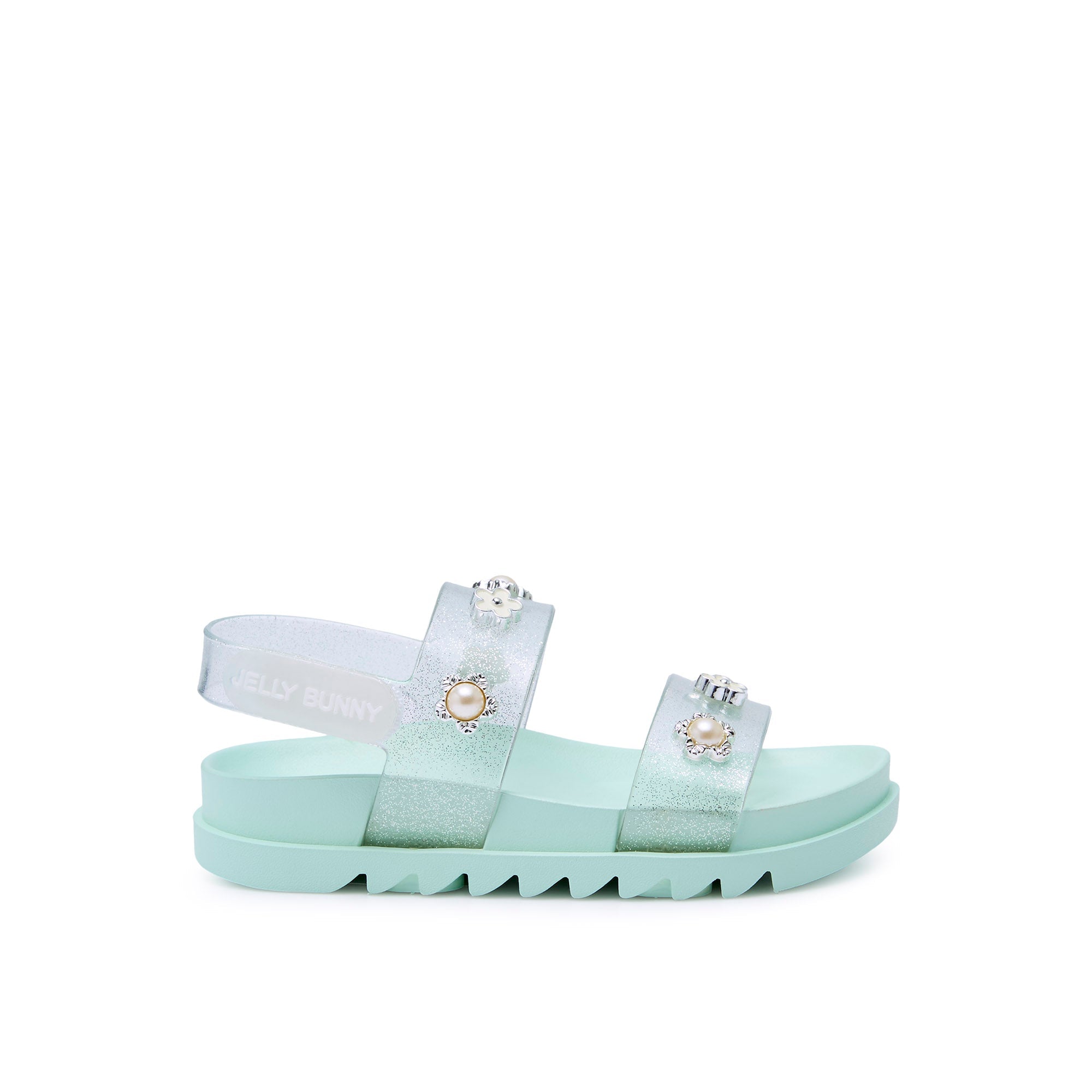 รองเท้าแตะแพลตฟอร์มสำหรับเด็กผู้หญิง Pele Ela Light Green