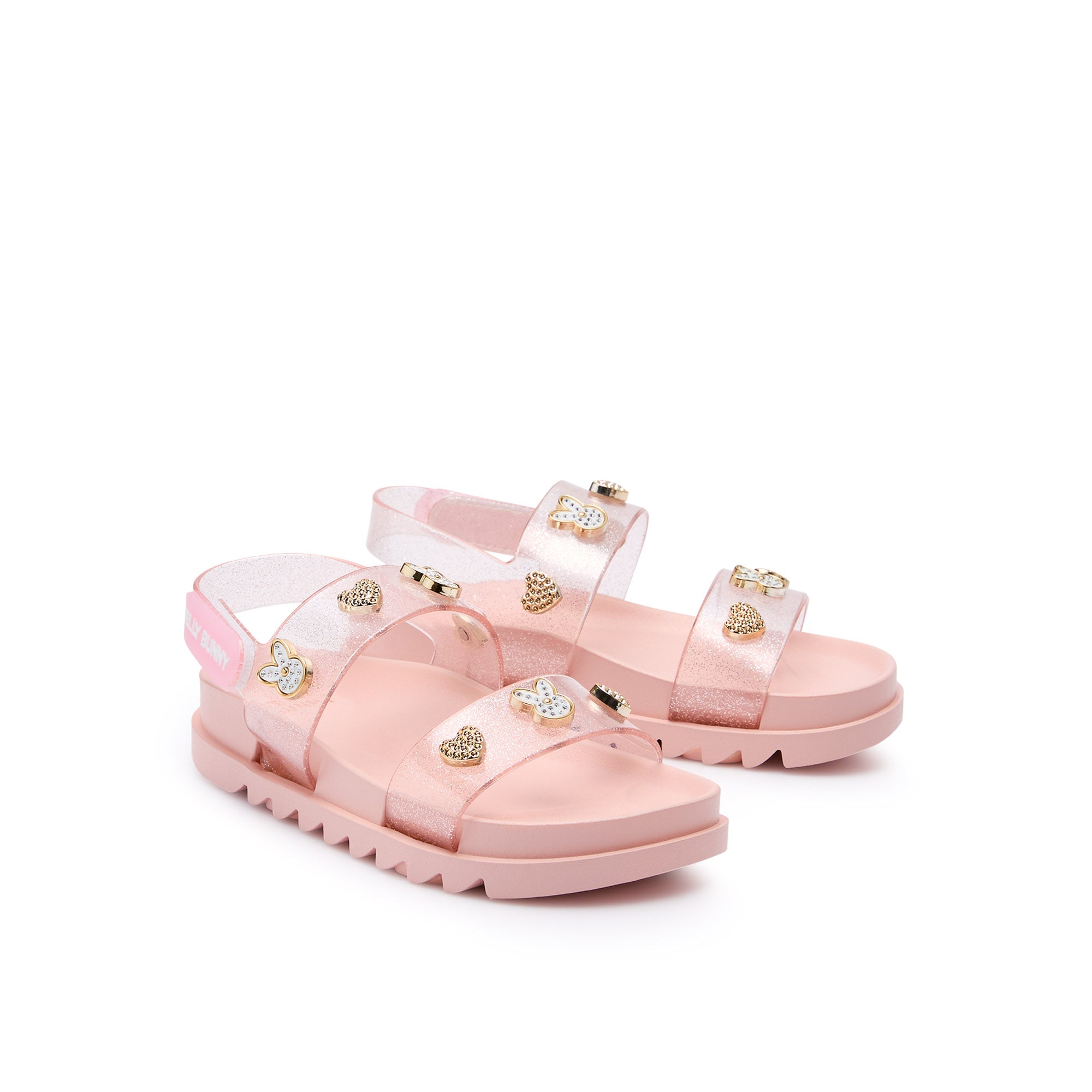 รองเท้าแตะแพลตฟอร์มสำหรับเด็กผู้หญิง Pele Narin Light Pink