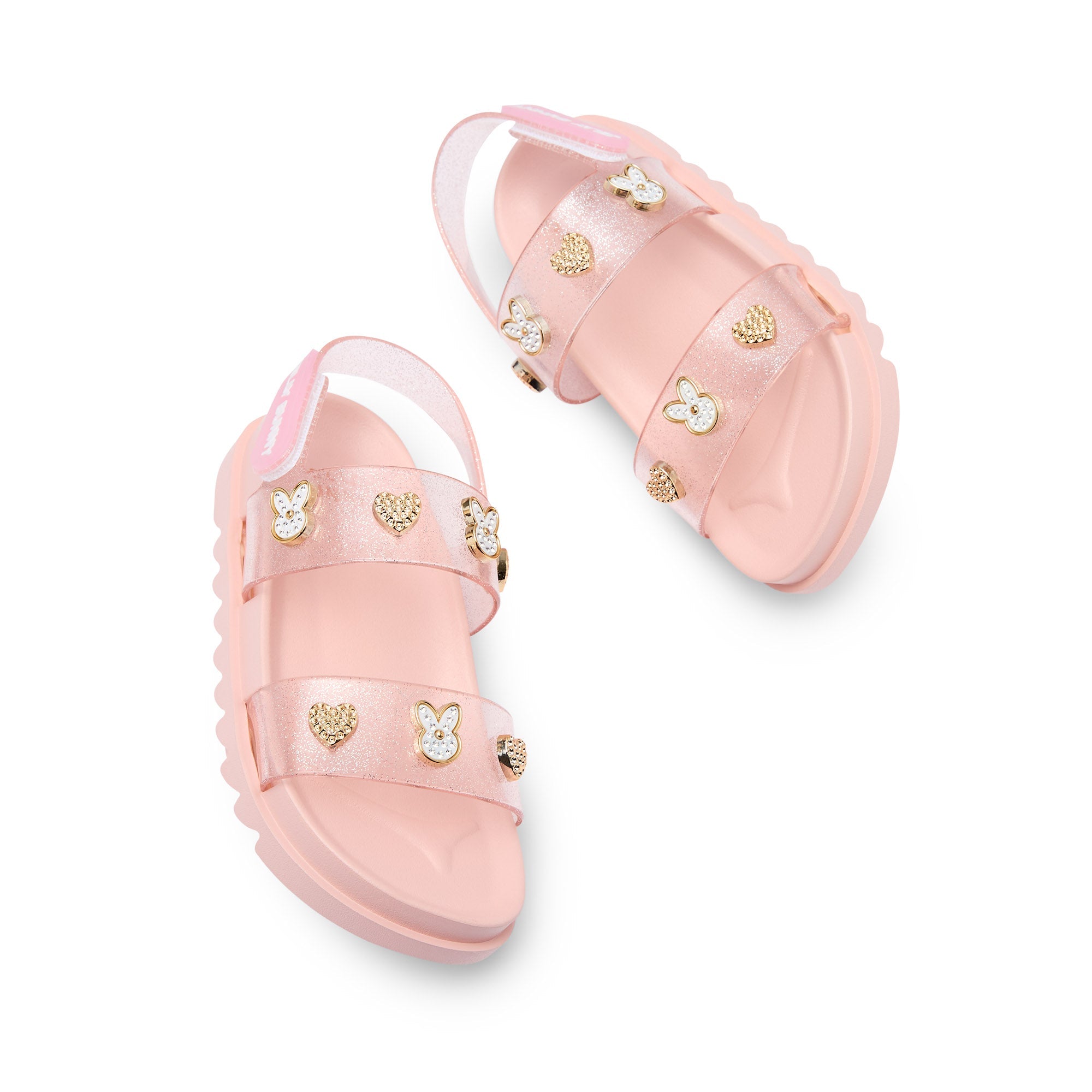 รองเท้าแตะแพลตฟอร์มสำหรับเด็กผู้หญิง Pele Narin Light Pink