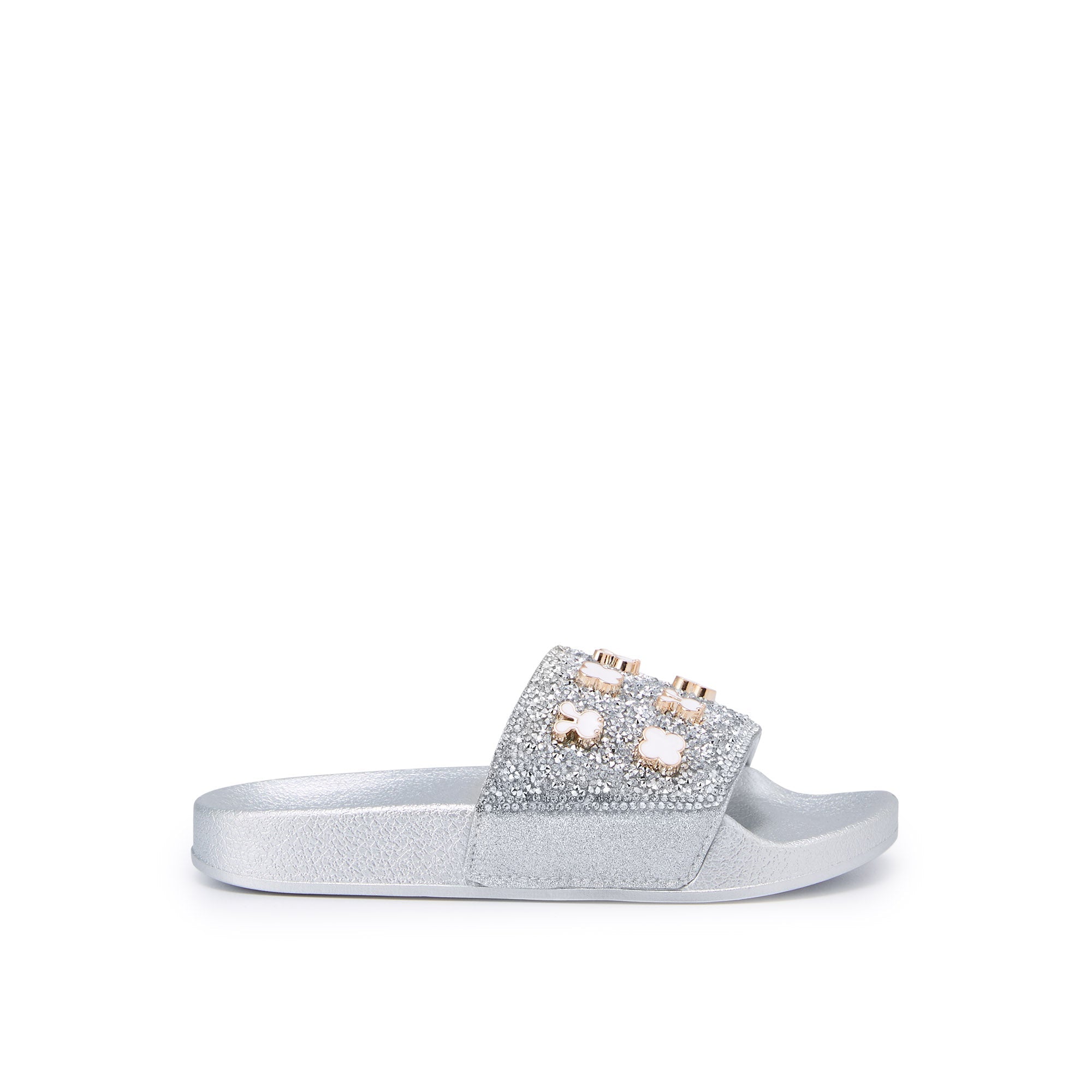 รองเท้าแตะสวม Mini Glisy สำหรับเด็กผู้หญิง Silver