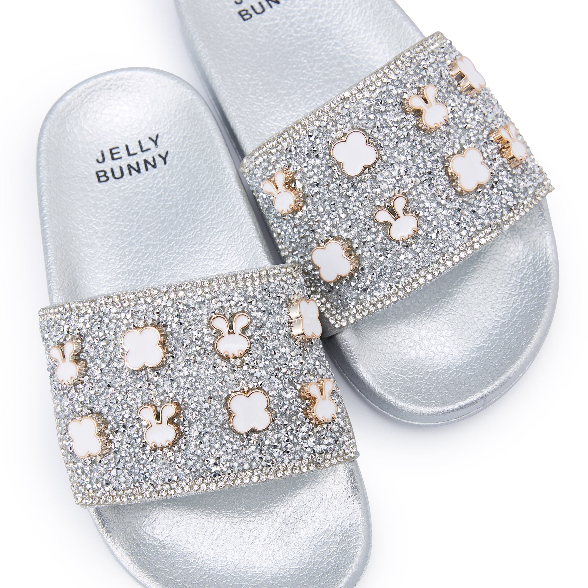รองเท้าแตะสวม Mini Glisy สำหรับเด็กผู้หญิง Silver