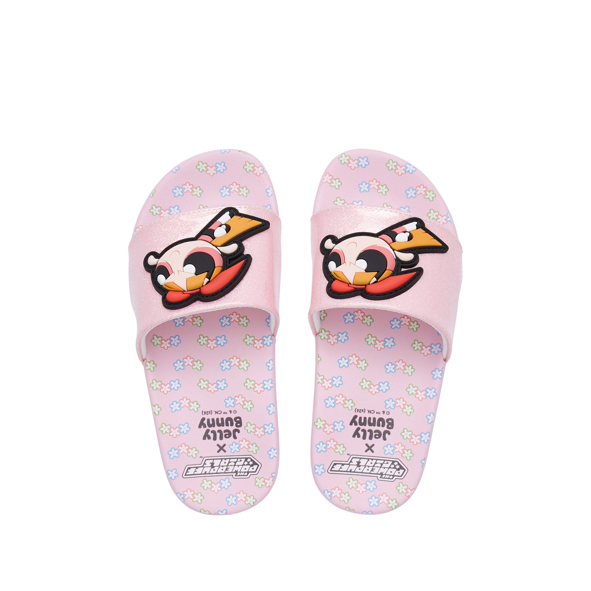 Mini Slide Blossom Sandals For Mini Girls Pink
