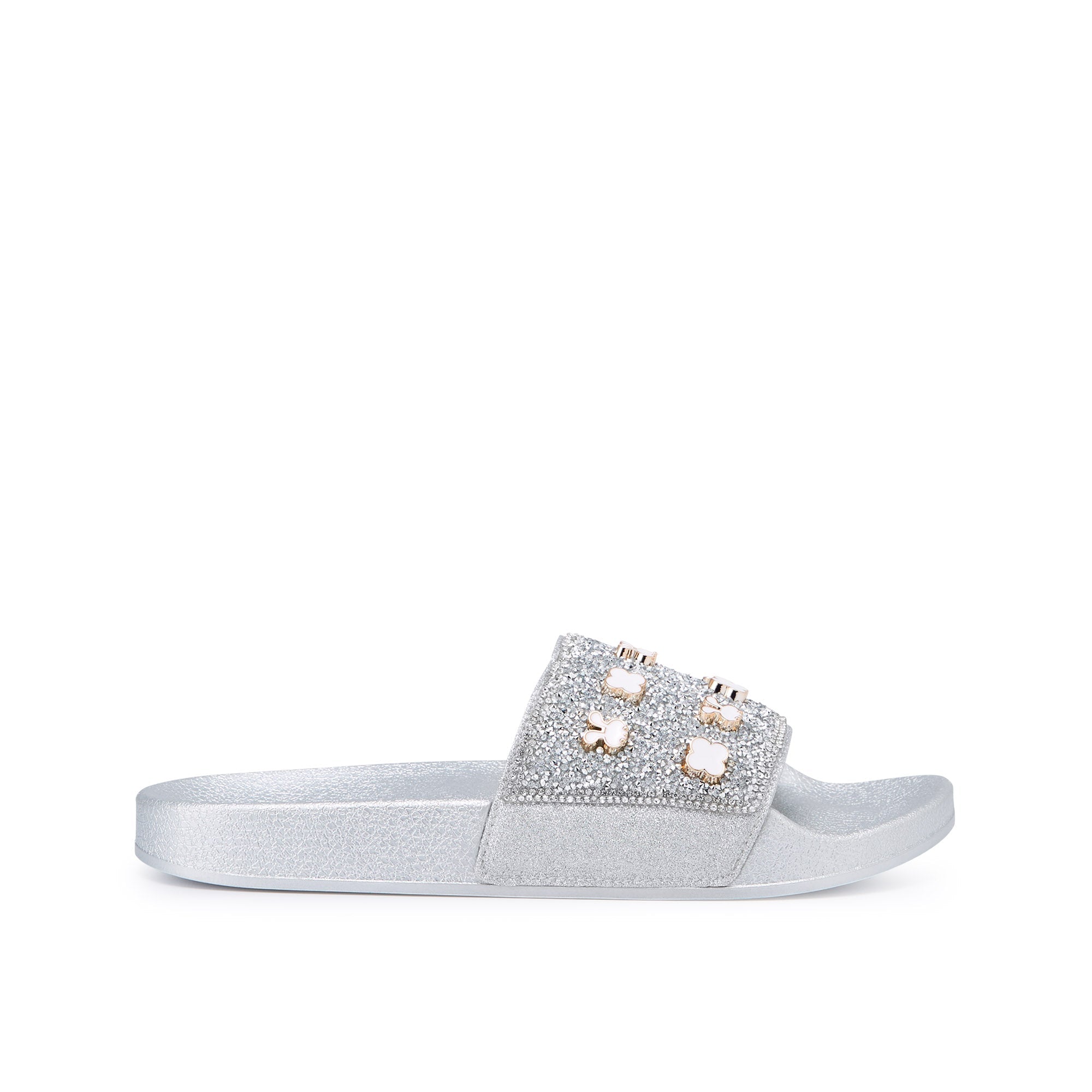 รองเท้าแตะสวม Glisy Silver