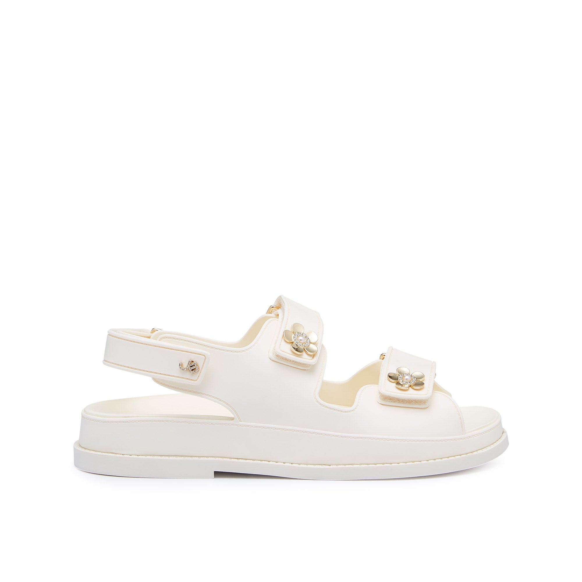 รองเท้าแตะแพลตฟอร์ม Nicole Andrew White