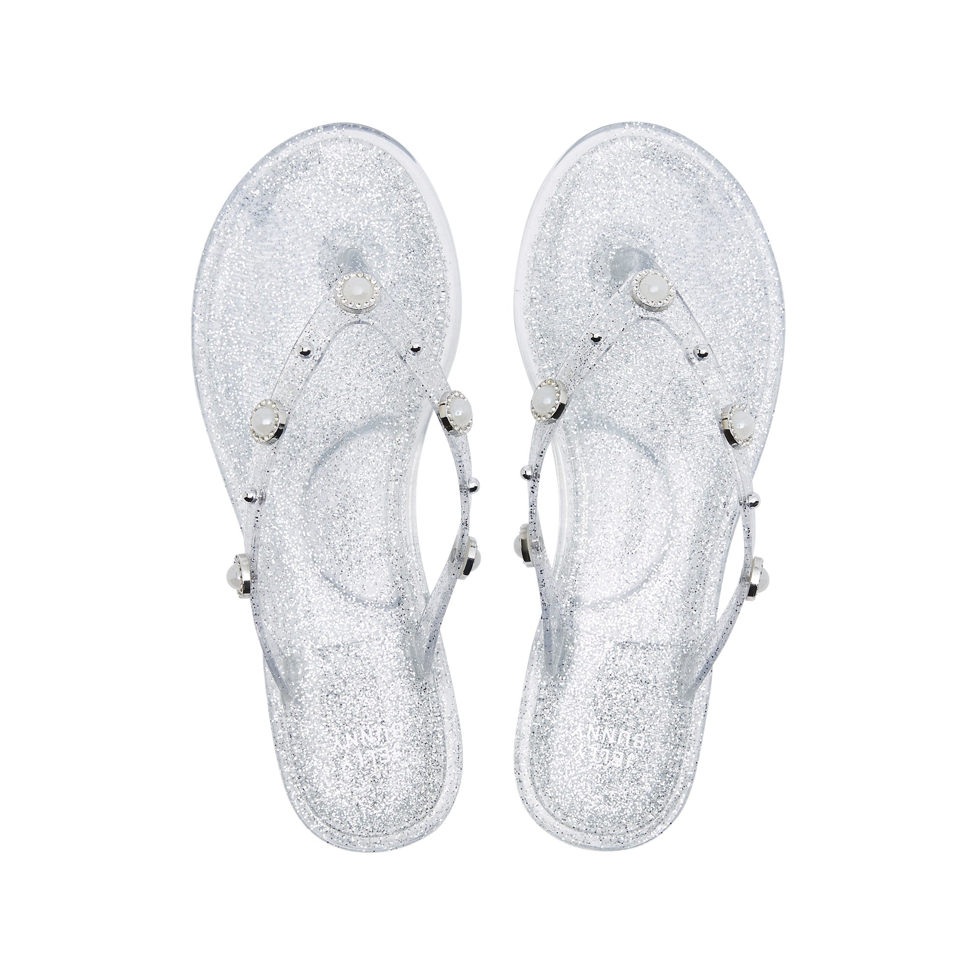 Elena Incana Flip Flops Silver