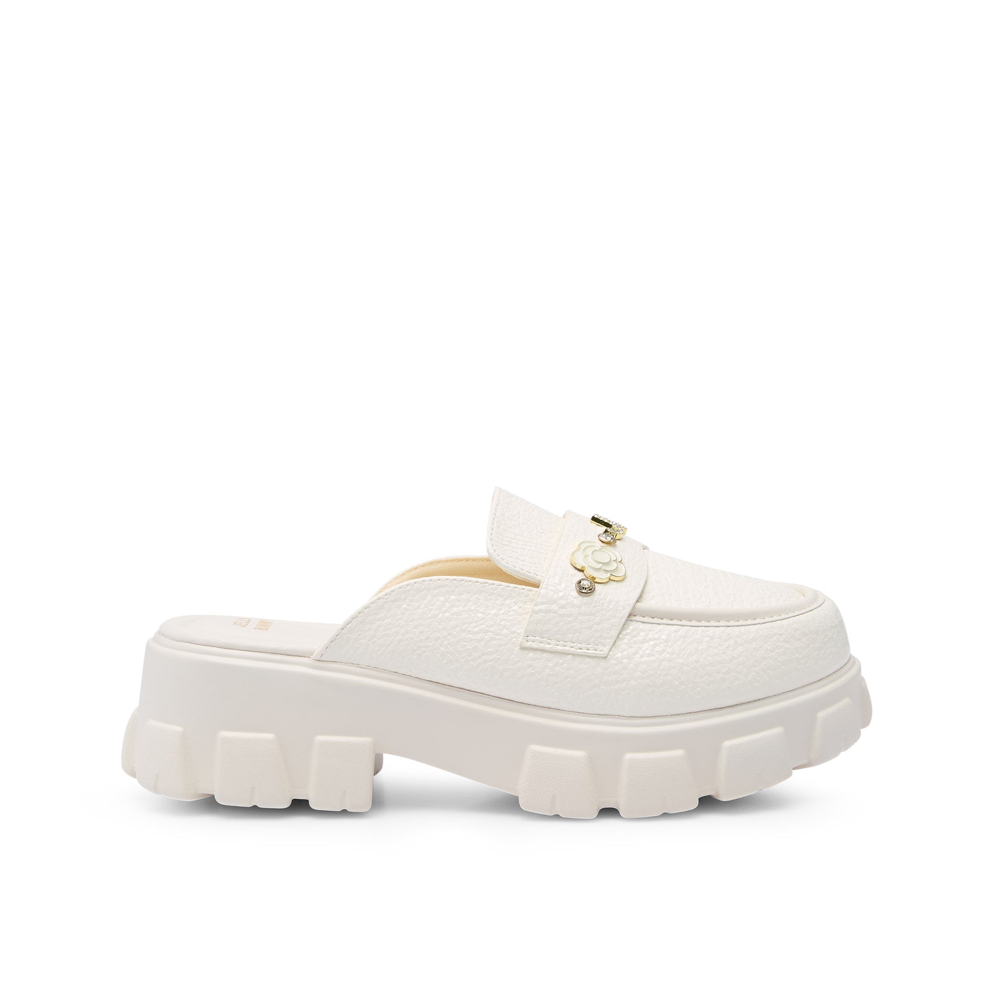 Maggie Jaslene Slip-On Sandals White