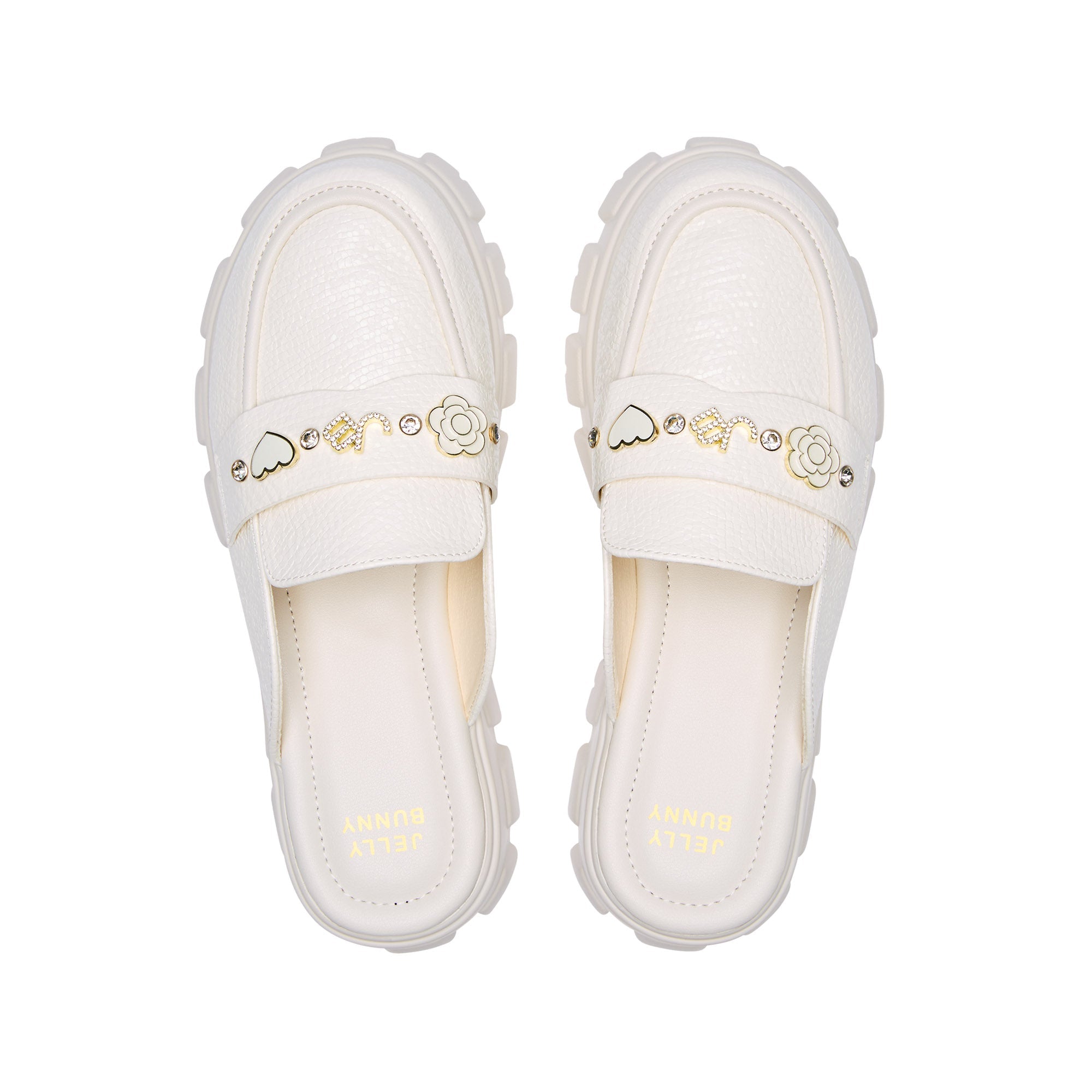 Maggie Jaslene Slip-On Sandals White