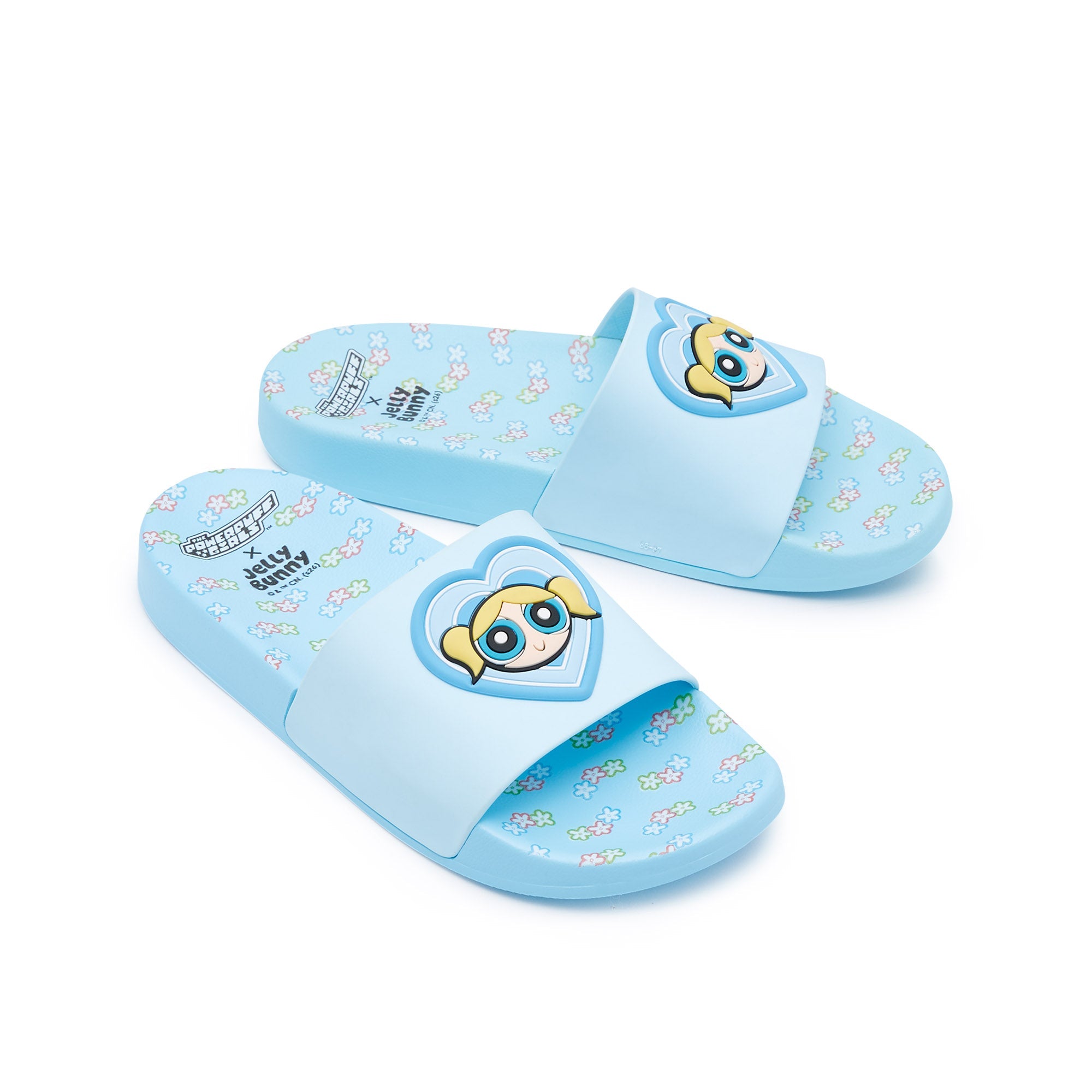 Slide Bubbles Sandals Light Blue