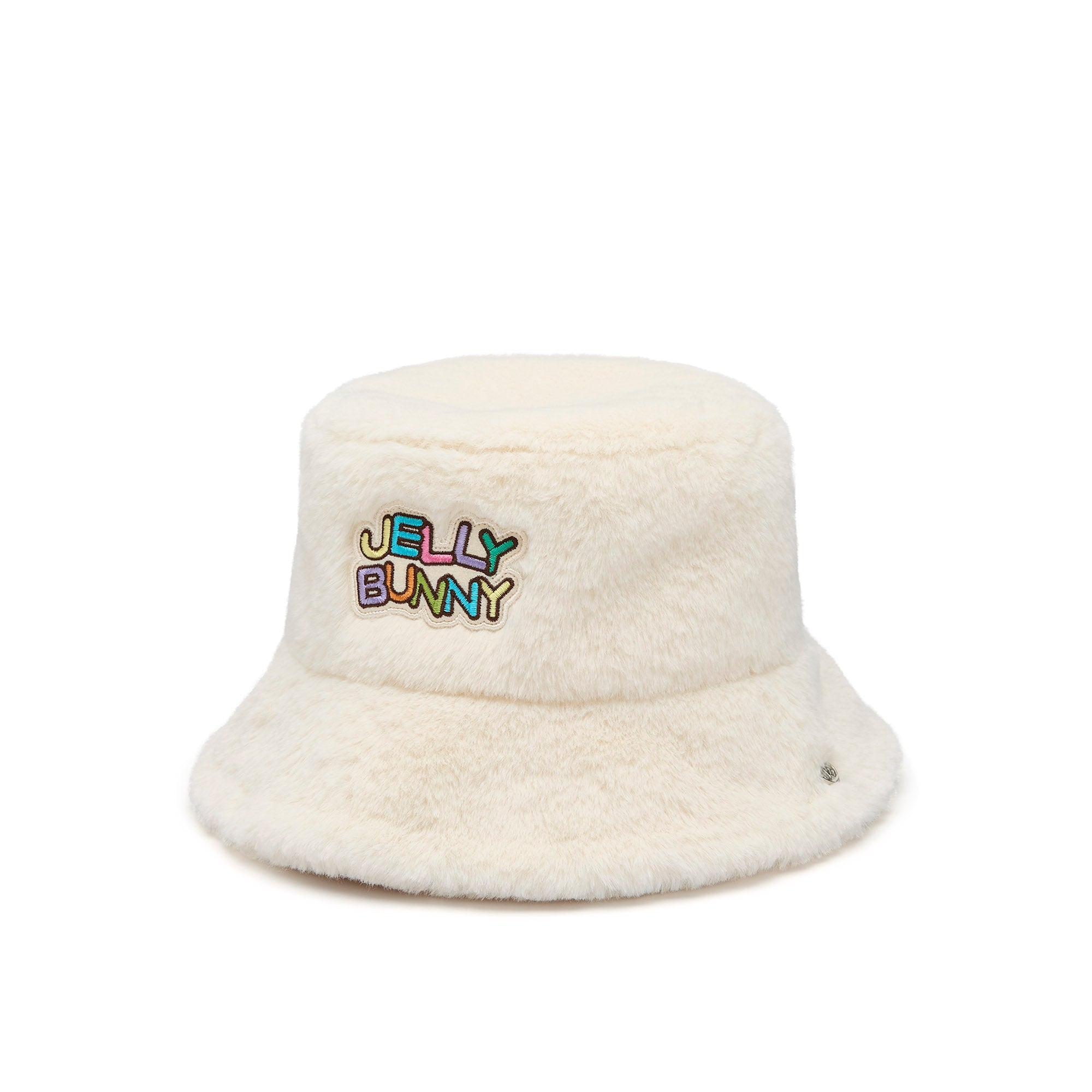 Furry Logo Bucket Hat White
