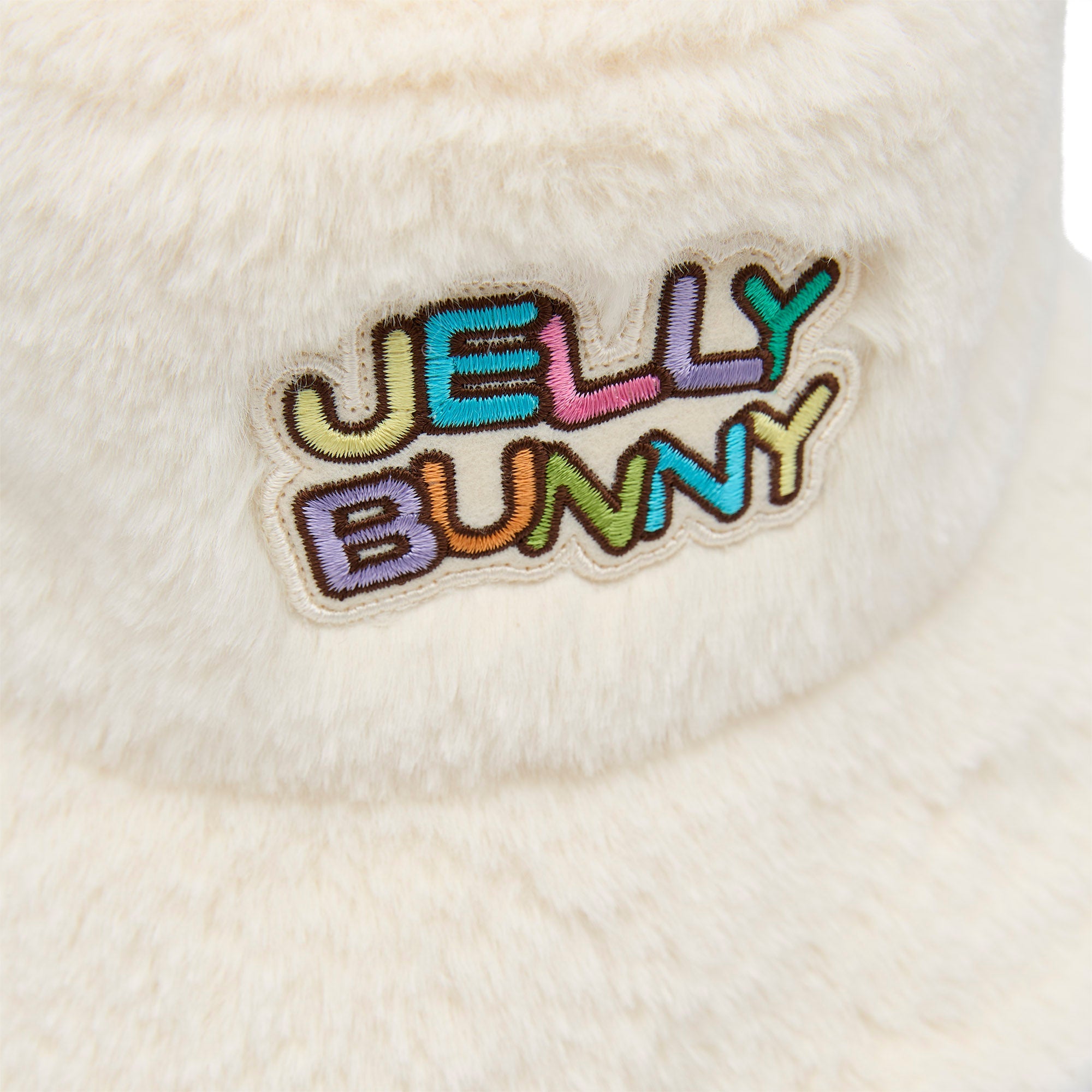 Furry Logo Bucket Hat White
