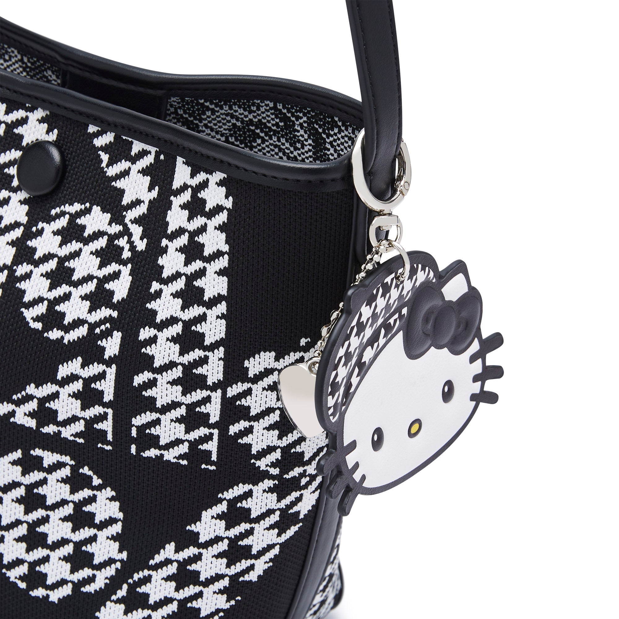 Ronnie Kitty Bucket Bag Black