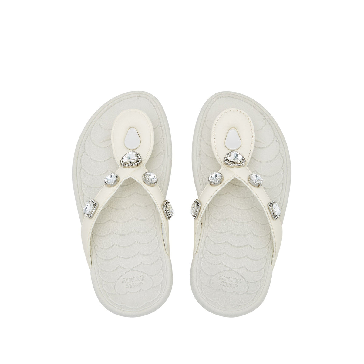 รองเท้าแตะคีบ Mini Bunny Twist Bella สำหรับเด็กผู้หญิง Off-White
