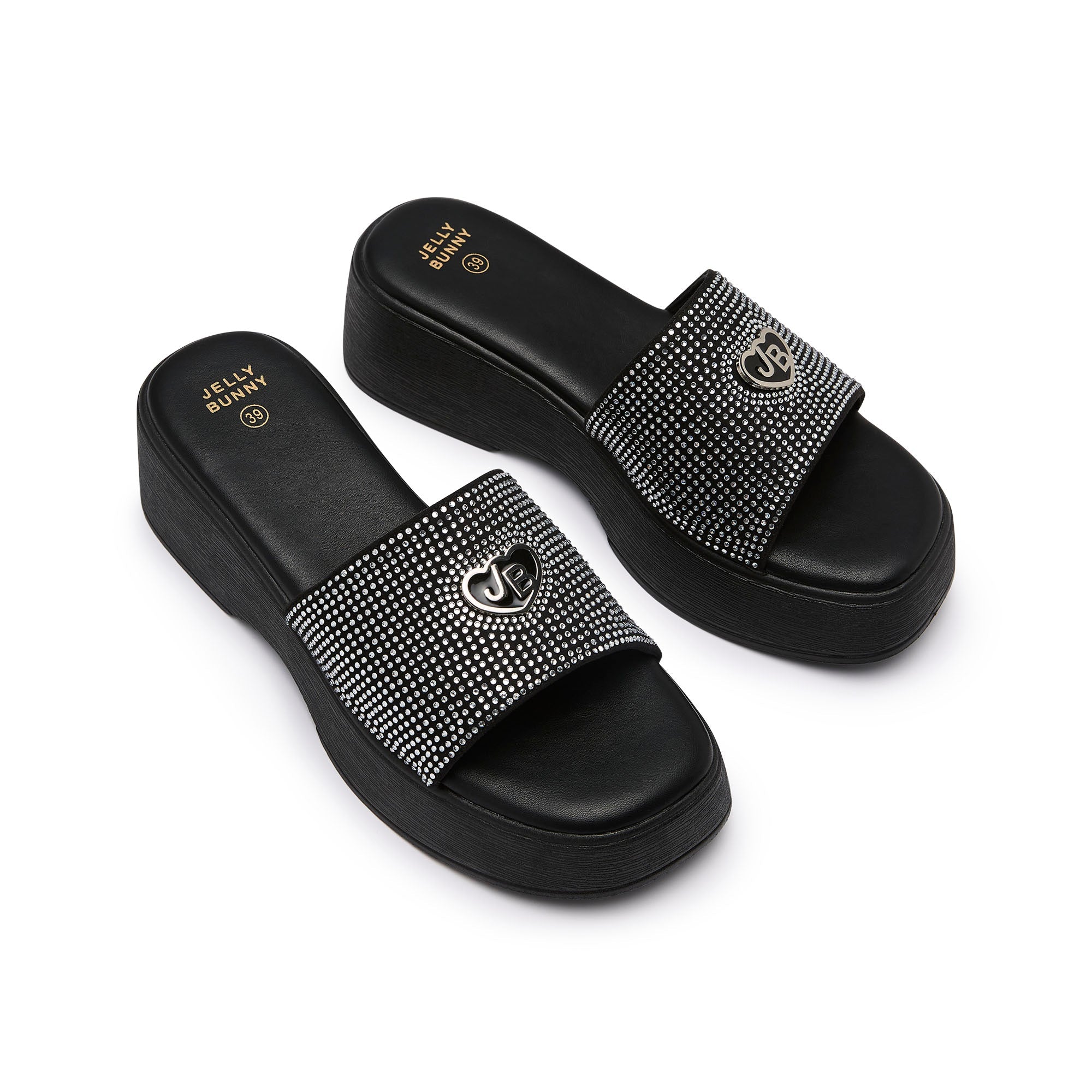 รองเท้าแตะแพลตฟอร์ม Oyku Black