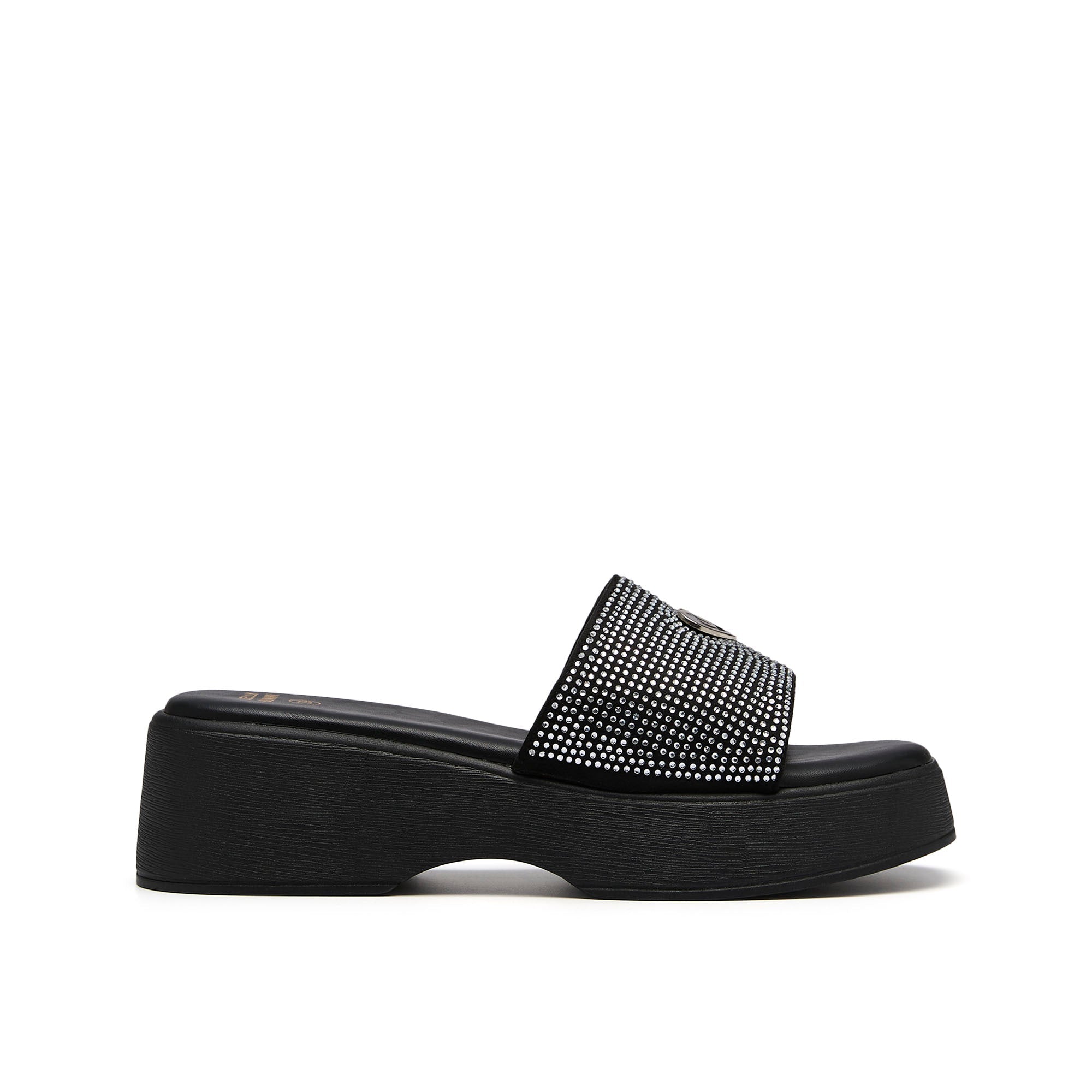 รองเท้าแตะแพลตฟอร์ม Oyku Black
