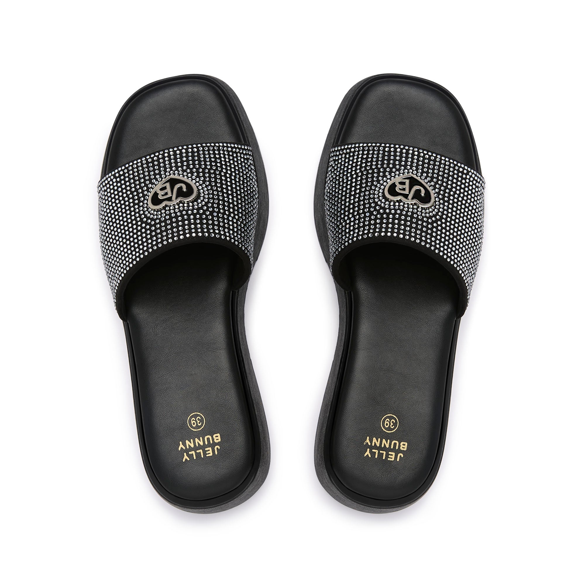 รองเท้าแตะแพลตฟอร์ม Oyku Black
