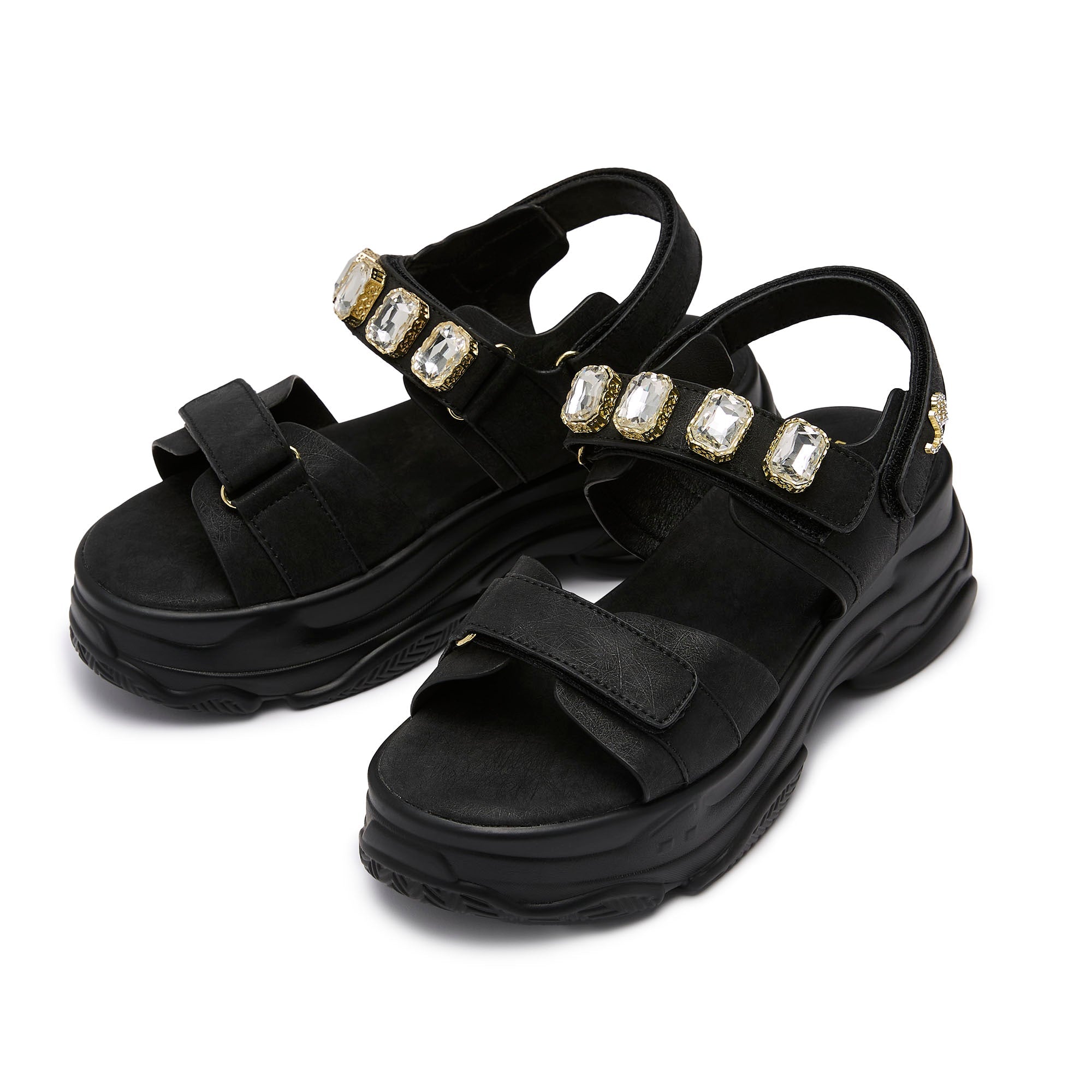 Picotee Antea Flat Sandals Black