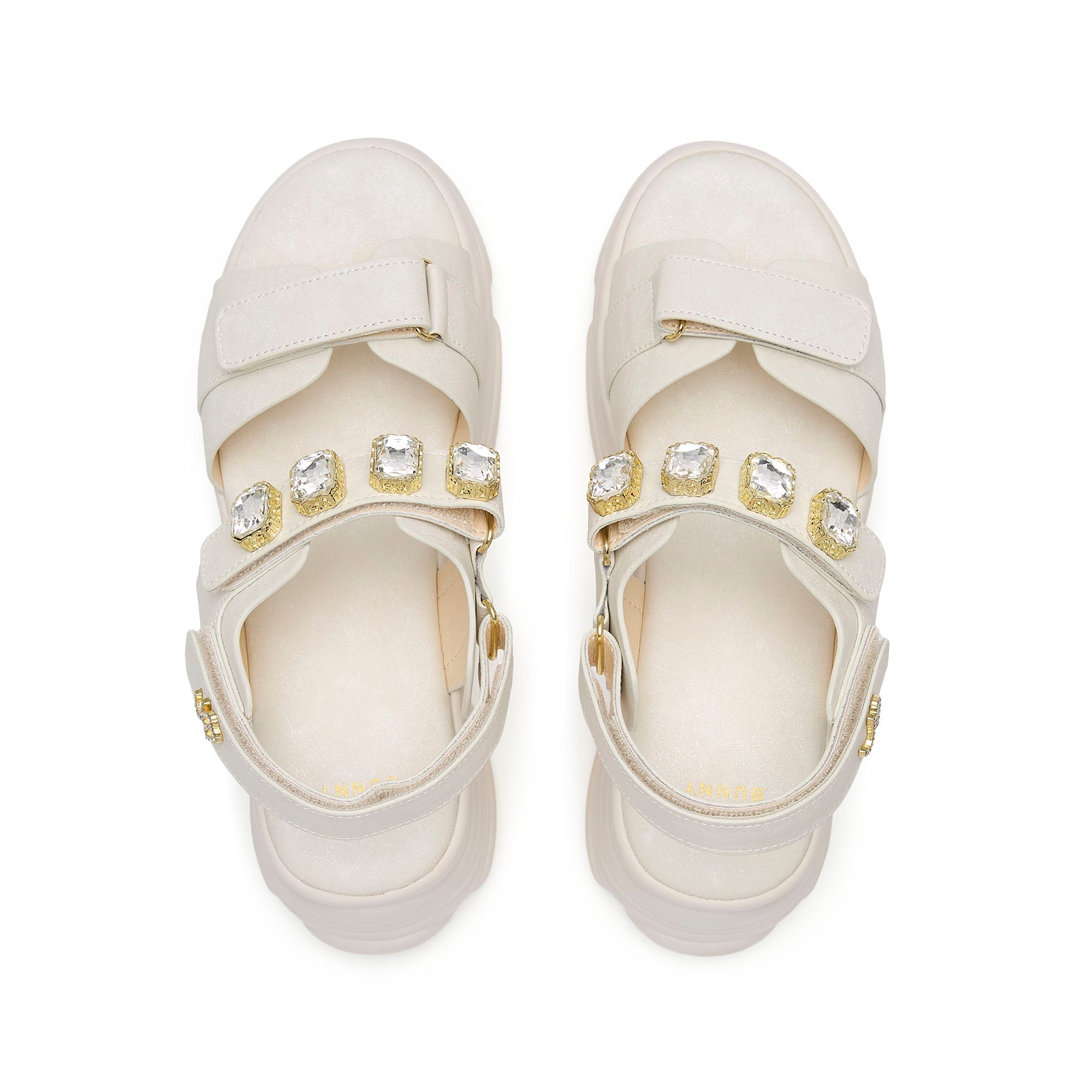 Picotee Antea Flat Sandals Ivory
