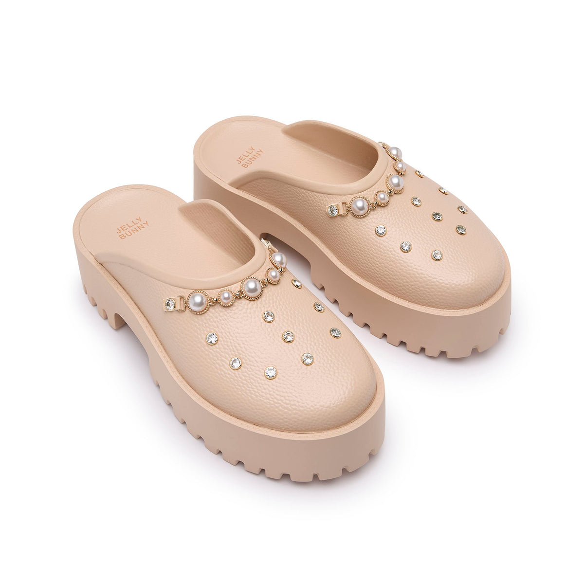 Clara Chloe Platform Clogs Light Pink