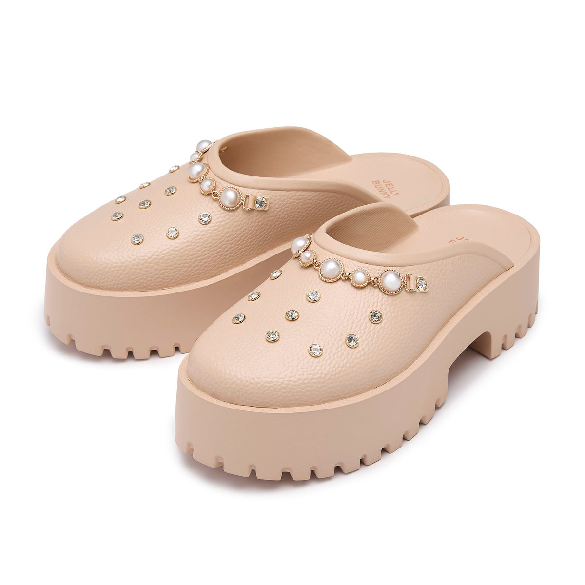 Clara Chloe Platform Clogs Light Pink