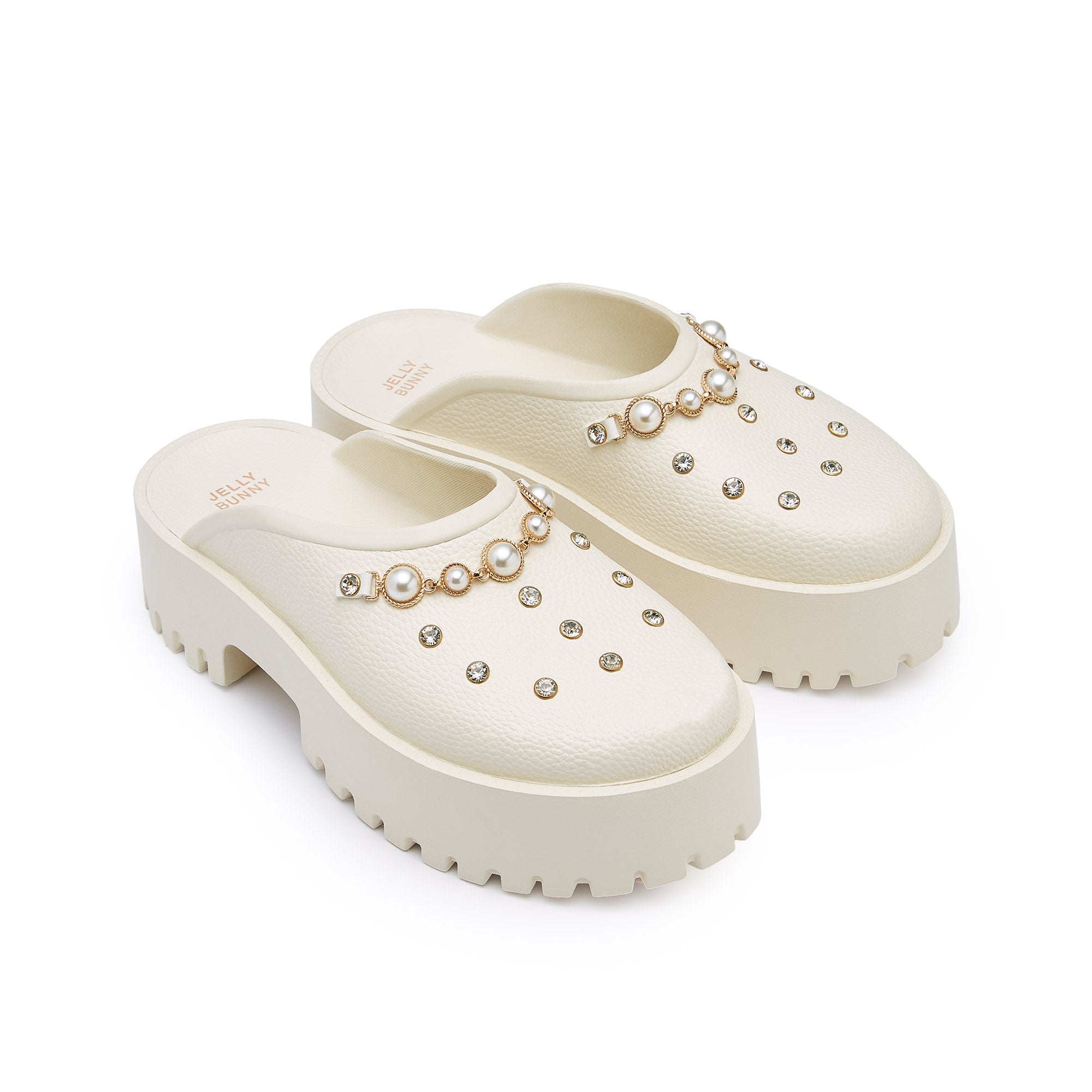 รองเท้าแตะแพลตฟอร์ม Clara Chloe Ivory