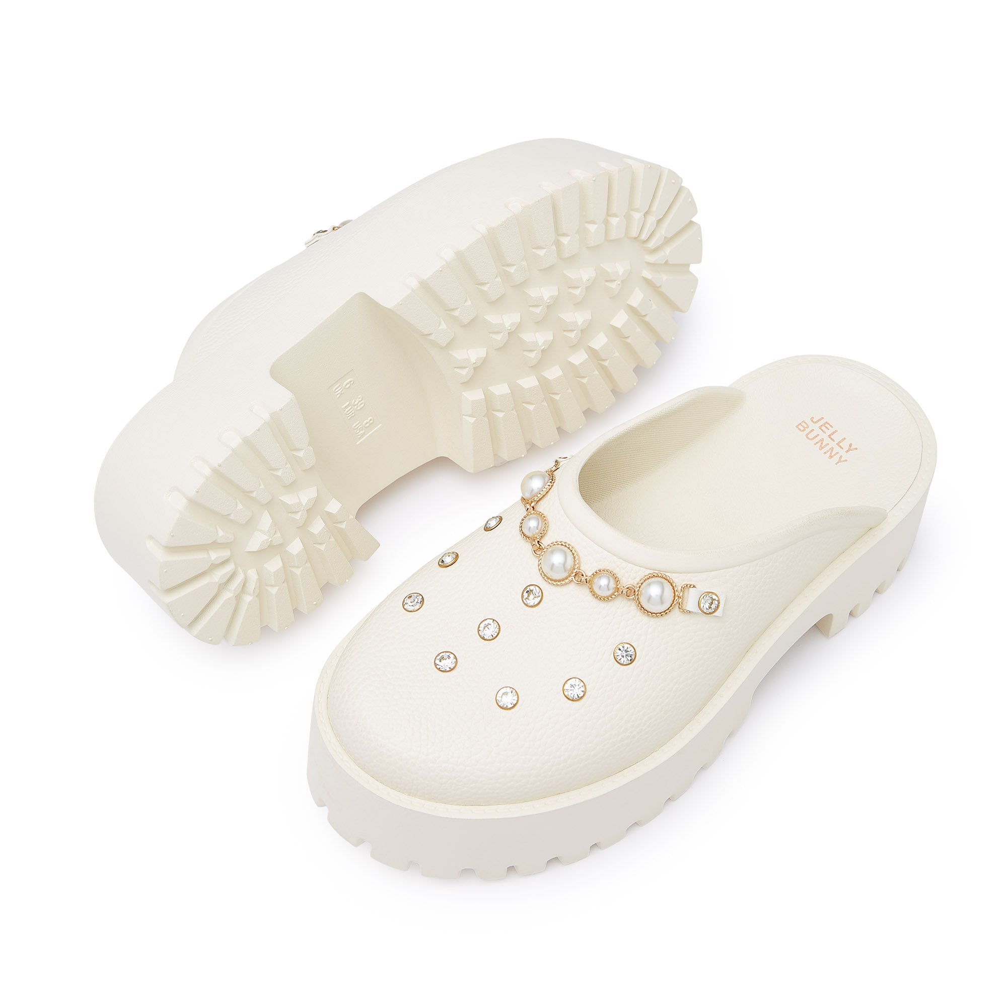 รองเท้าแตะแพลตฟอร์ม Clara Chloe Ivory