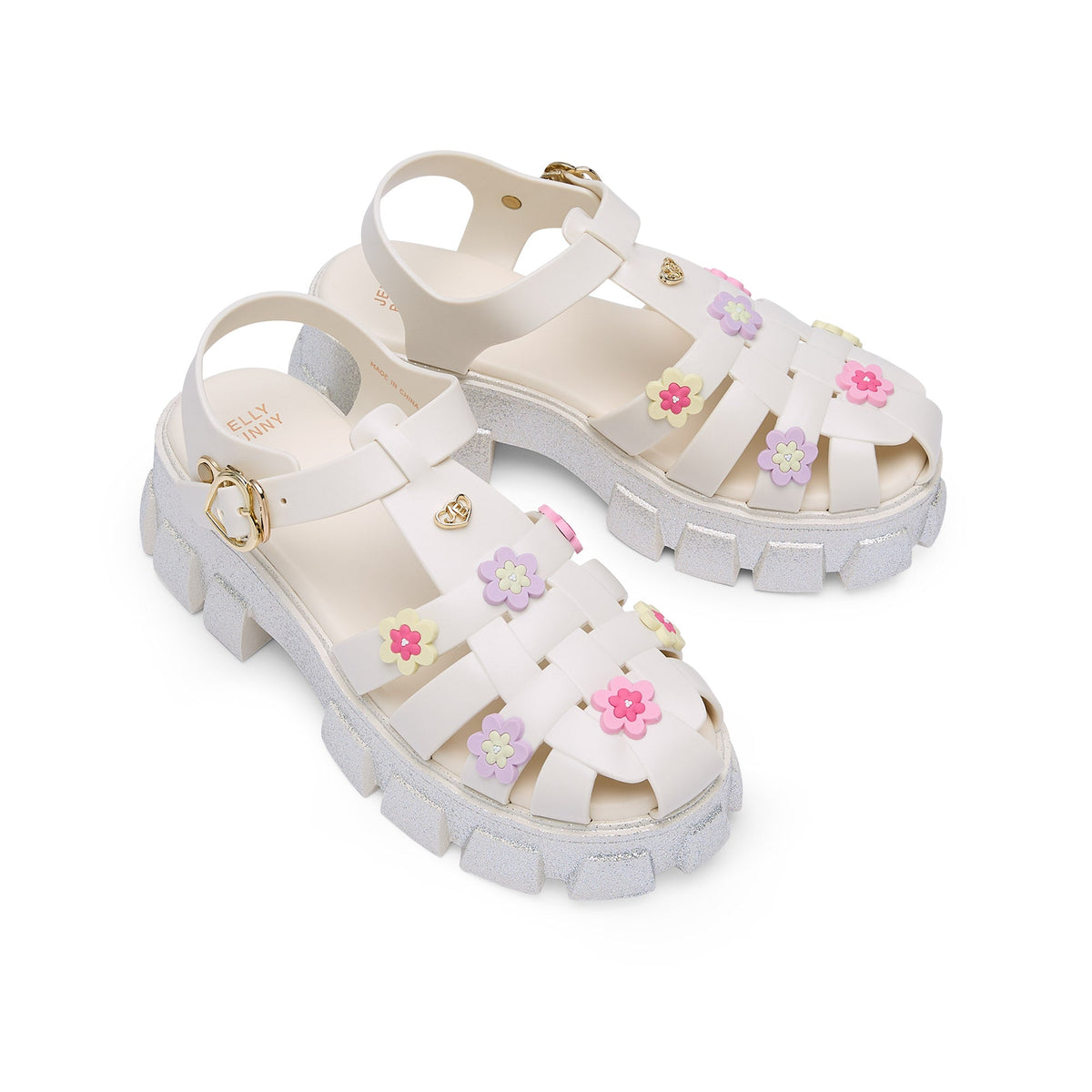 รองเท้าแตะแพลตฟอร์ม Teena Moxie Ivory