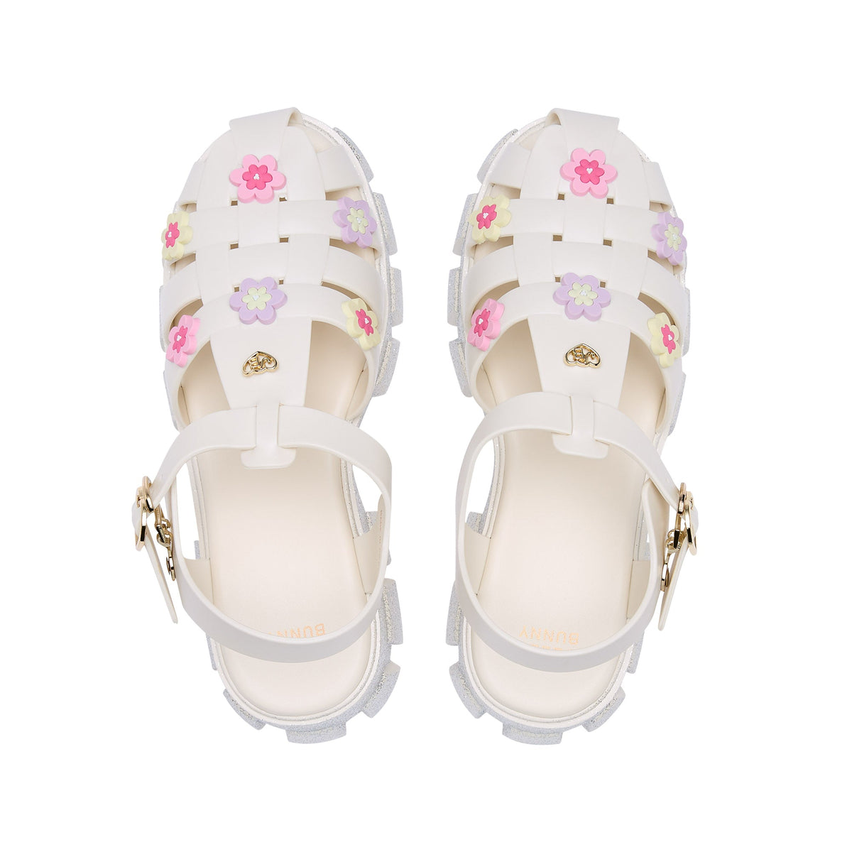 รองเท้าแตะแพลตฟอร์ม Teena Moxie Ivory
