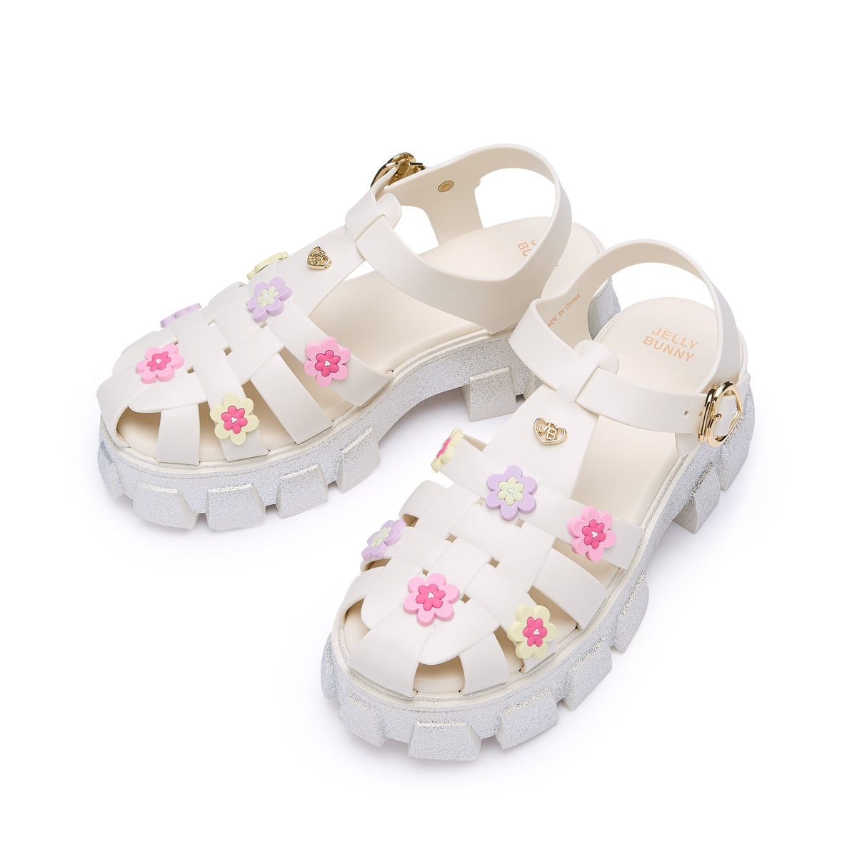 รองเท้าแตะแพลตฟอร์ม Teena Moxie Ivory