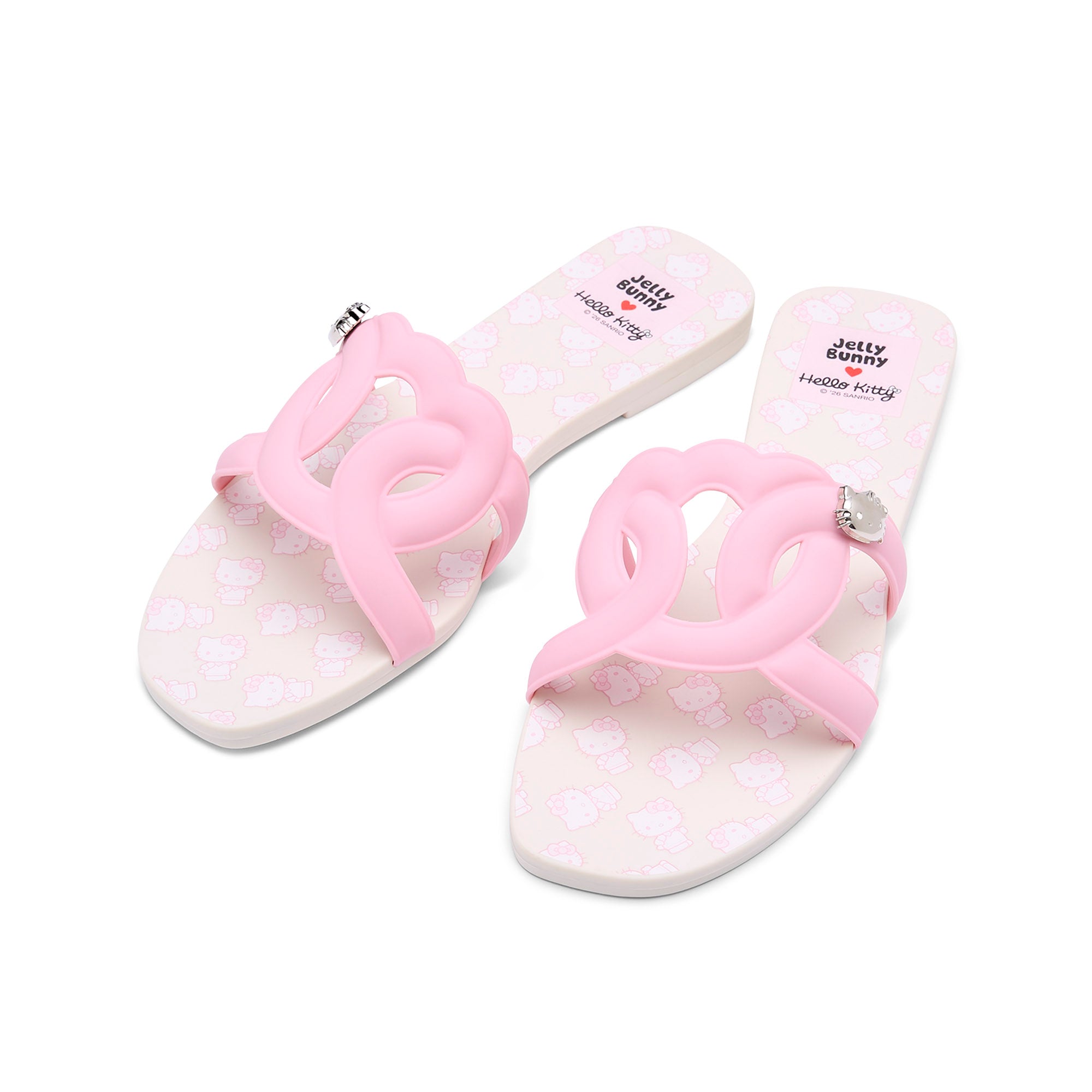 รองเท้าแตะแบบสวมสายไขว้ Glory Aiko KT Pink