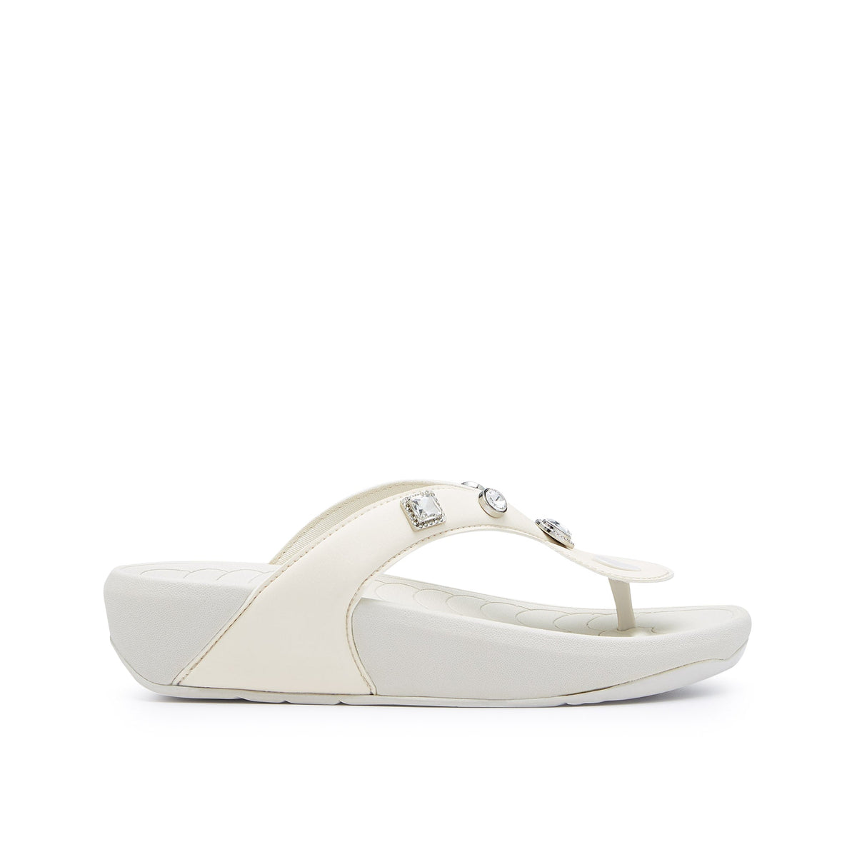 รองเท้าแตะคีบ Bunny Twist Bella Off-White