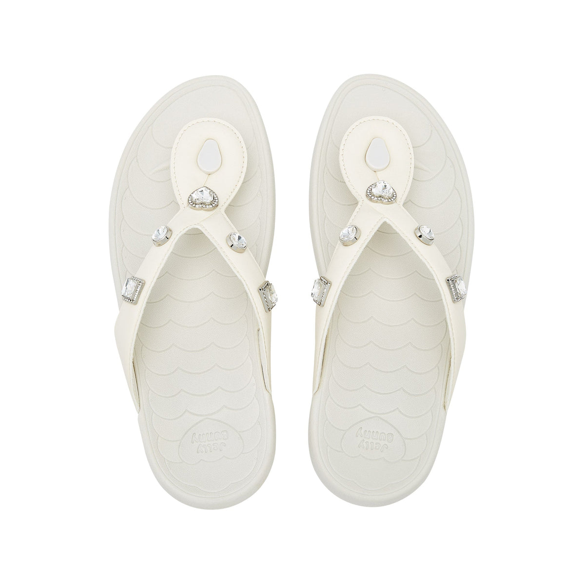 รองเท้าแตะคีบ Bunny Twist Bella Off-White
