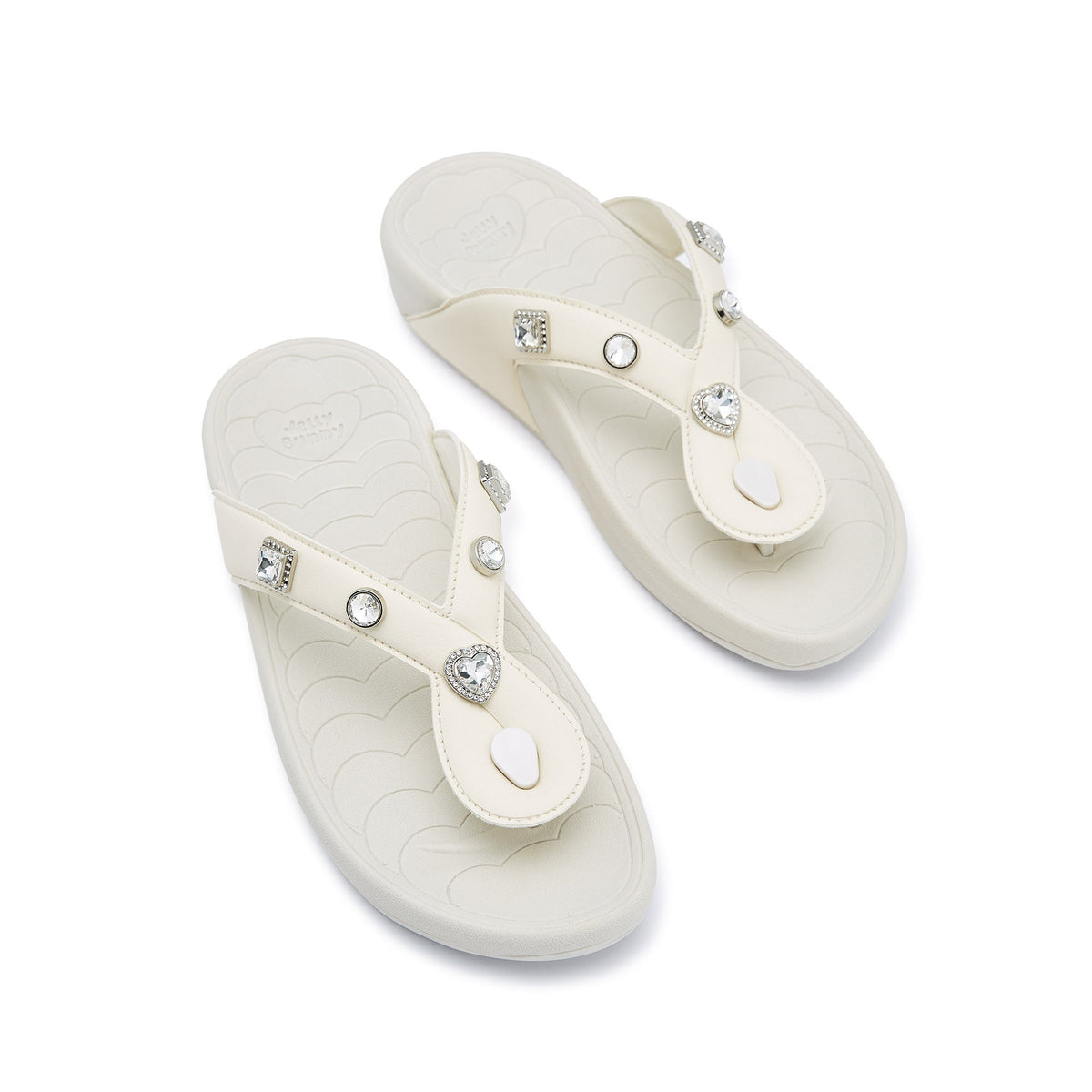 รองเท้าแตะคีบ Bunny Twist Bella Off-White